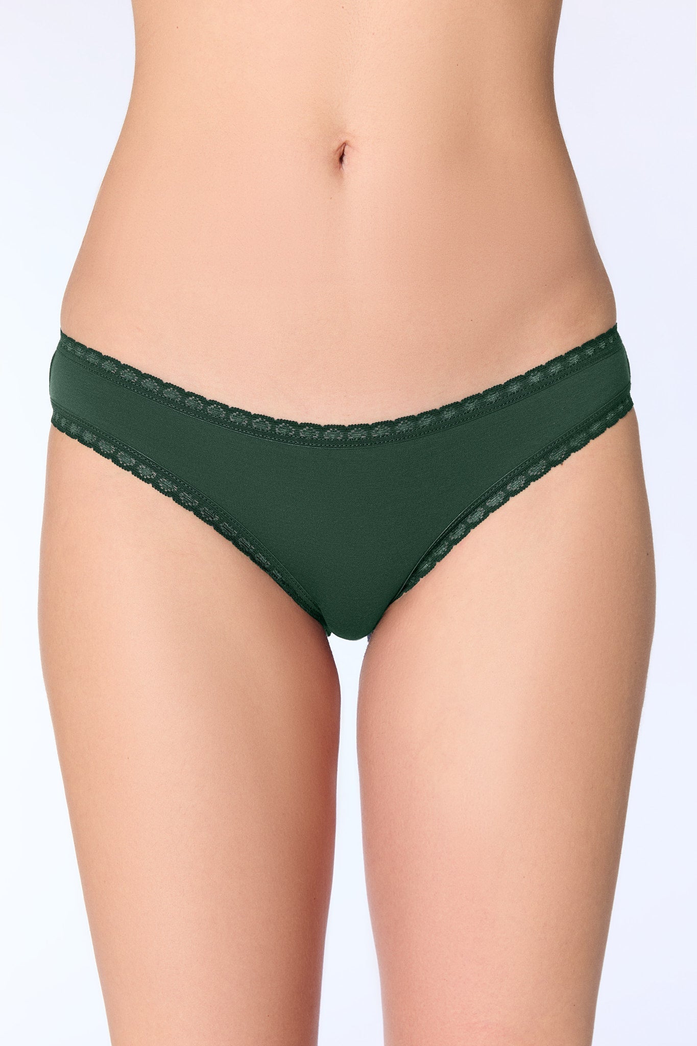 Bio-Baumwoll-Slip mit Spitze - Evermind.eco