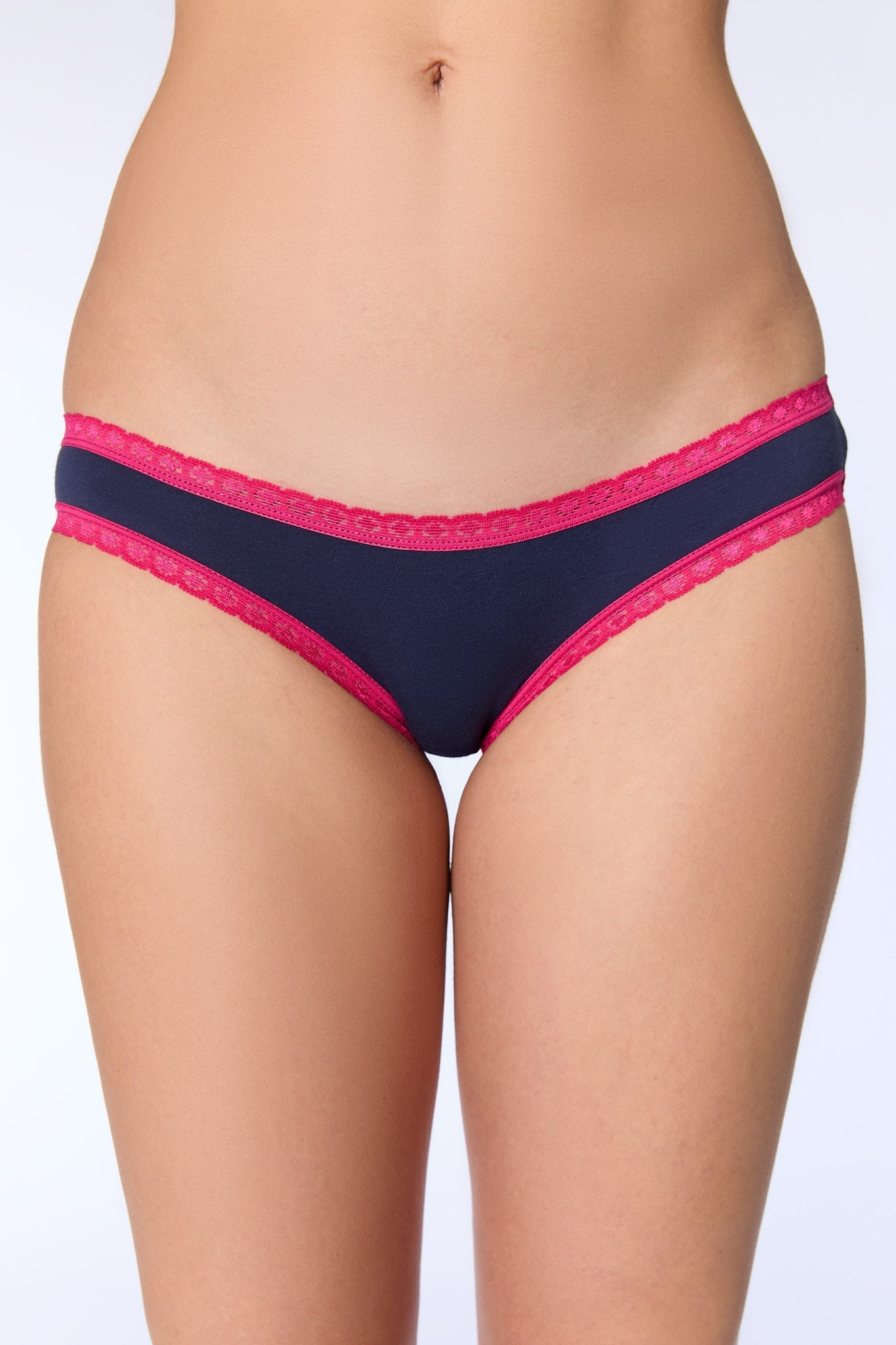 Bio-Baumwoll-Slip mit Spitze - Evermind.eco
