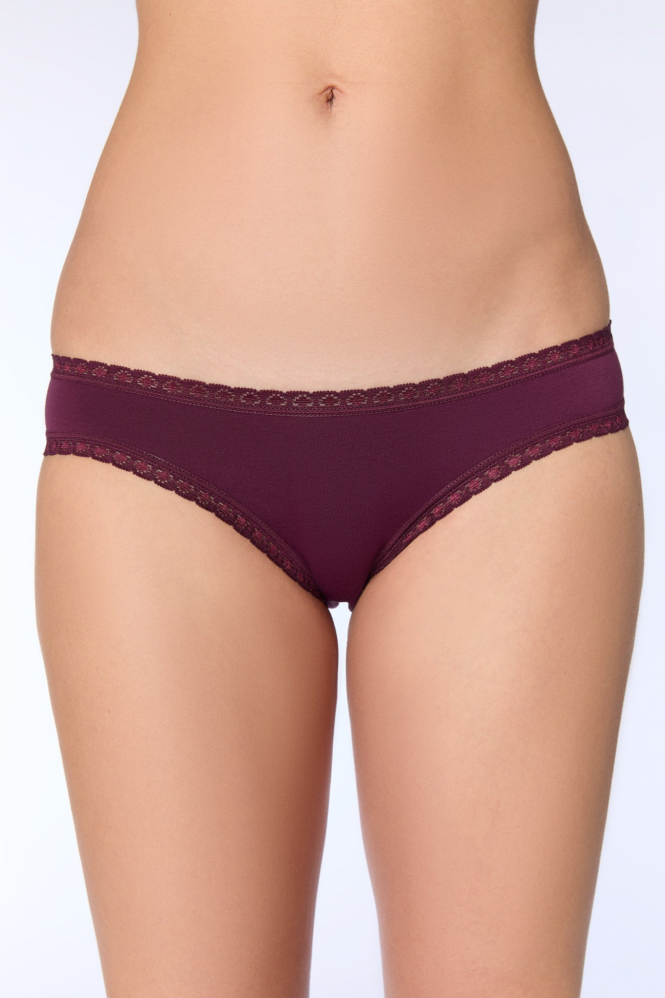 Bio-Baumwoll-Slip mit Spitze - Evermind.eco