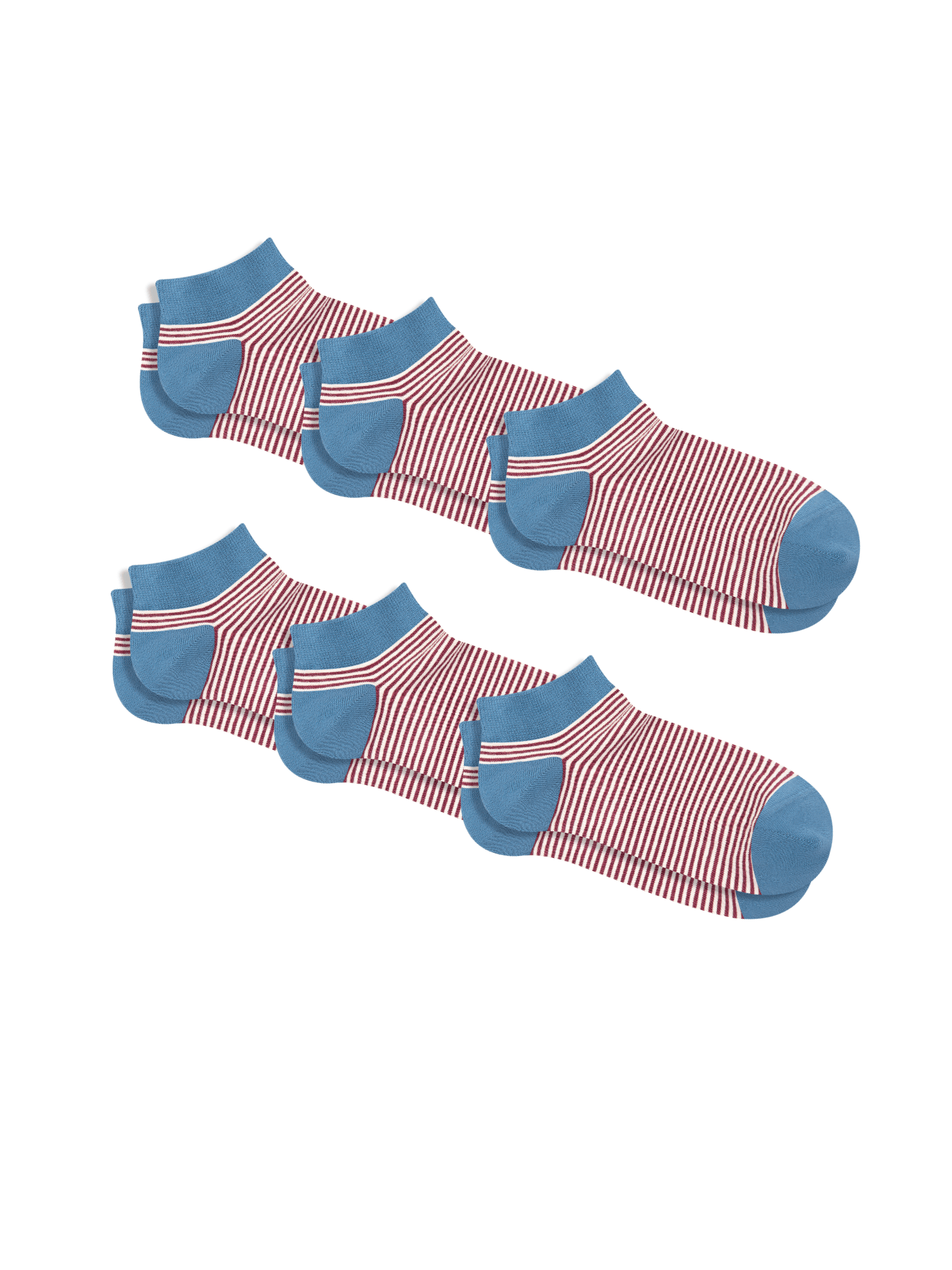 Bio-Baumwoll-Sneakersocken Unisex - 6er Pack - Evermind.eco
