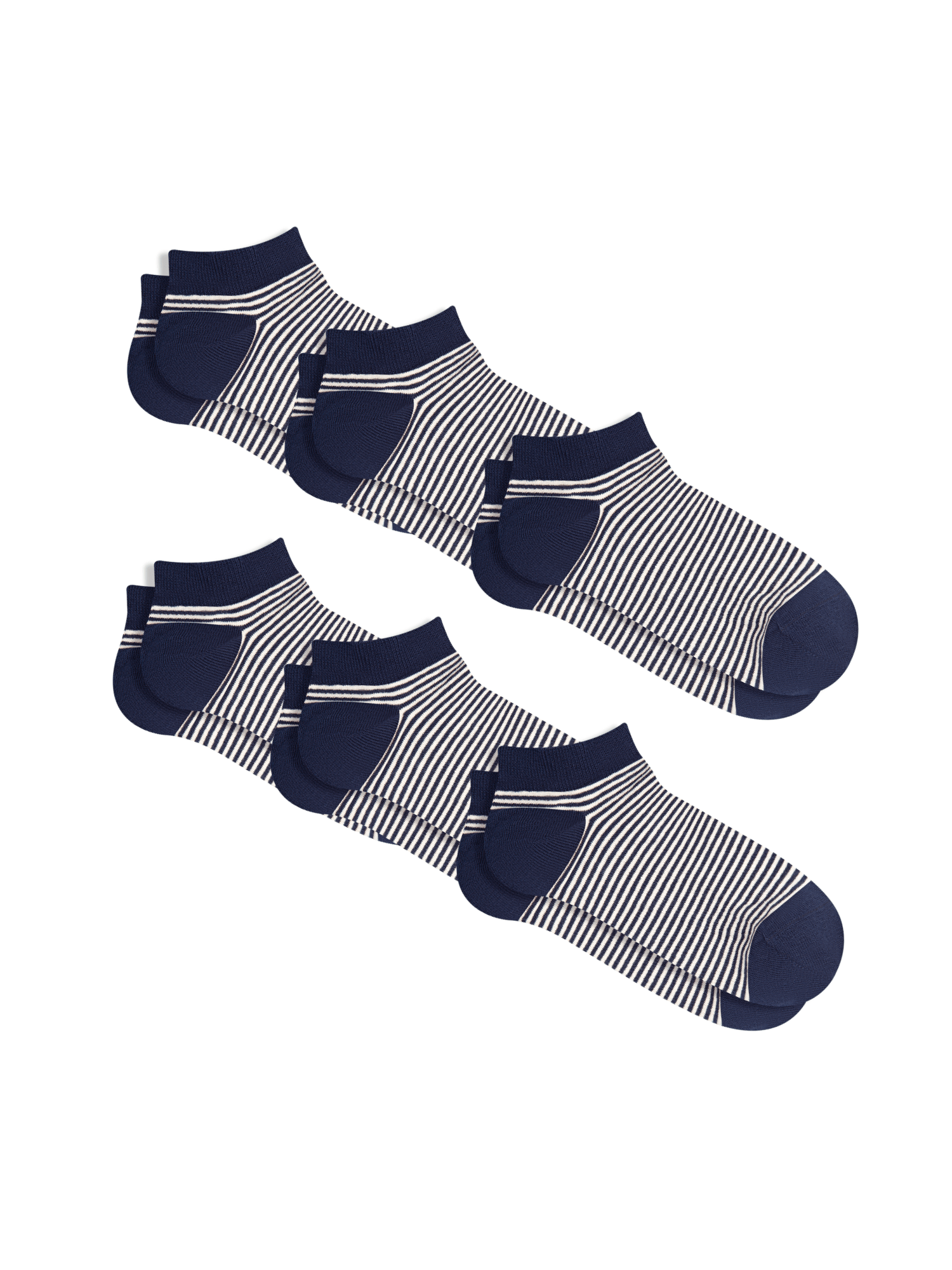 Bio-Baumwoll-Sneakersocken Unisex - 6er Pack - Evermind.eco