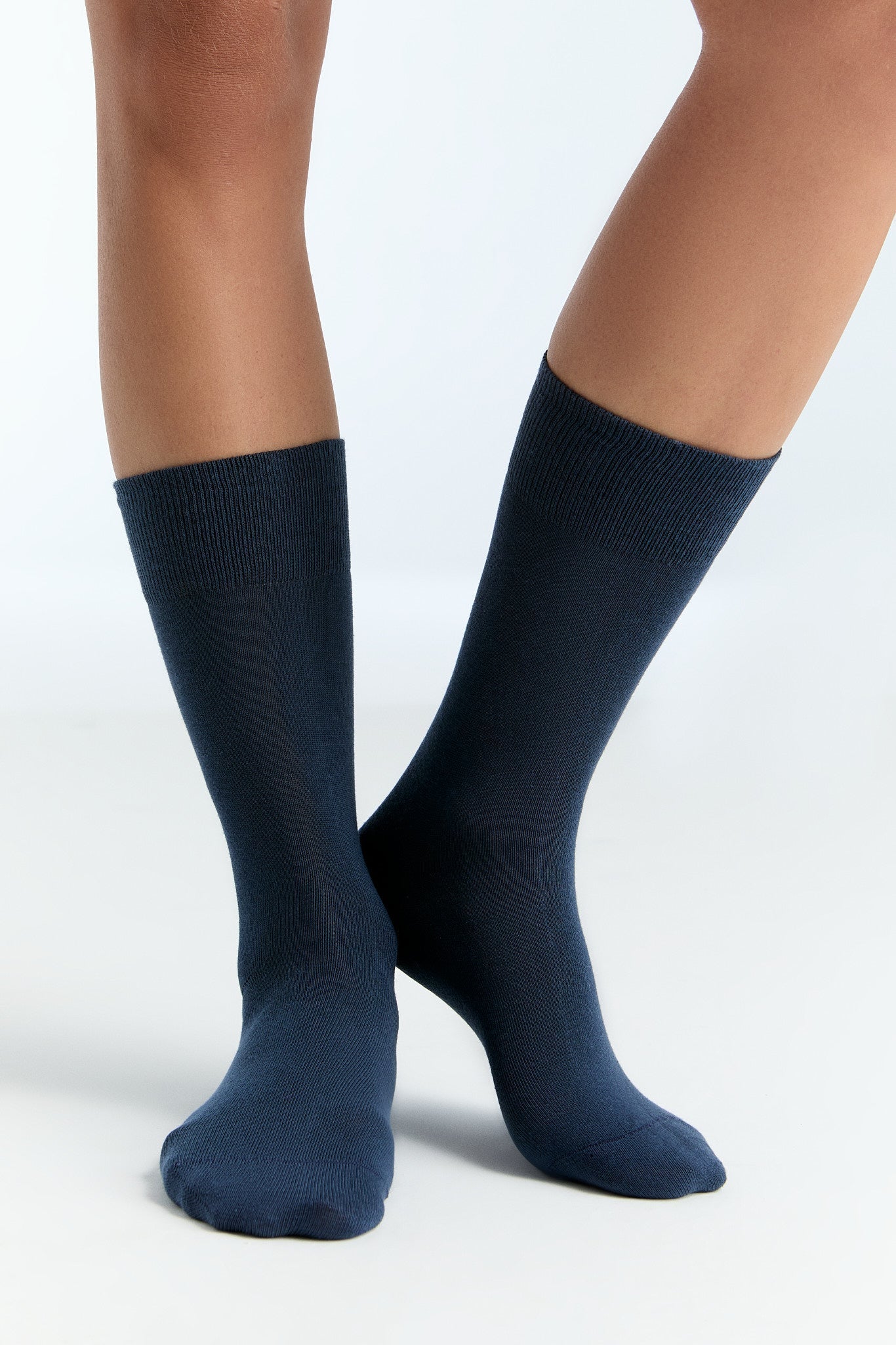 Bio-Baumwoll-Socken mit längerem Bündchen - 2er Pack - Evermind.eco