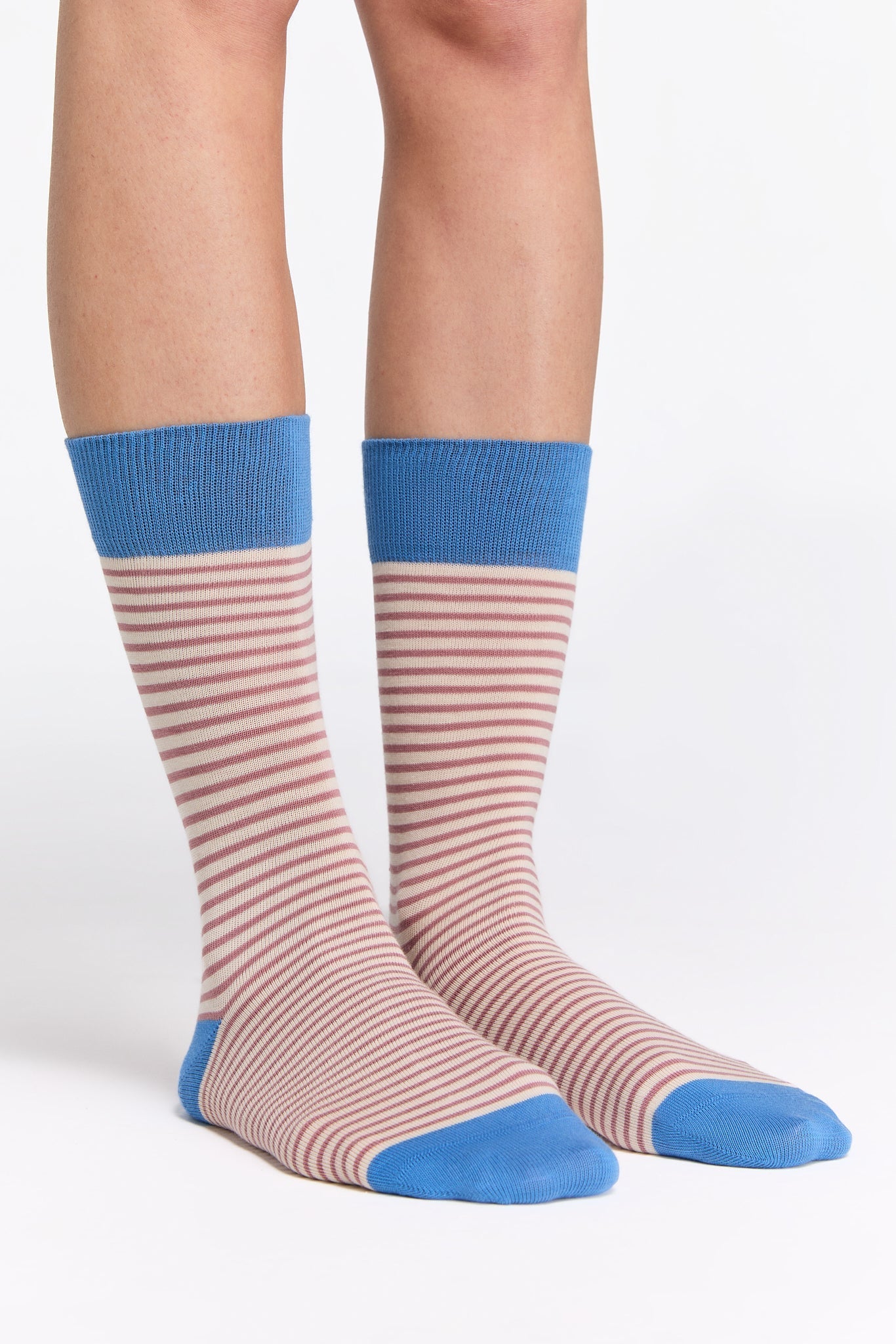 Bio-Baumwoll-Socken mit längerem Bündchen - 2er Pack - Evermind.eco