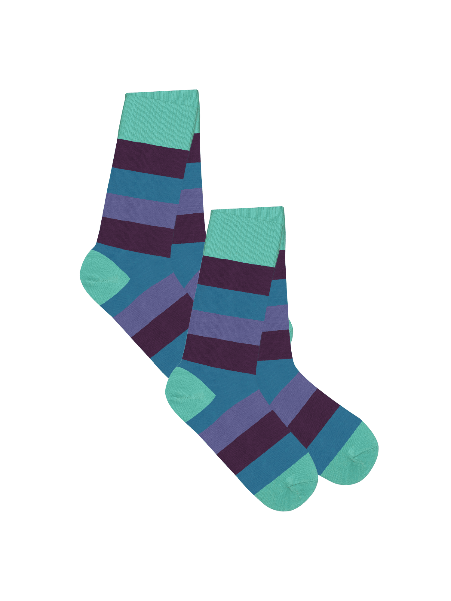 Bio-Baumwoll-Socken mit längerem Bündchen - 2er Pack - Evermind.eco
