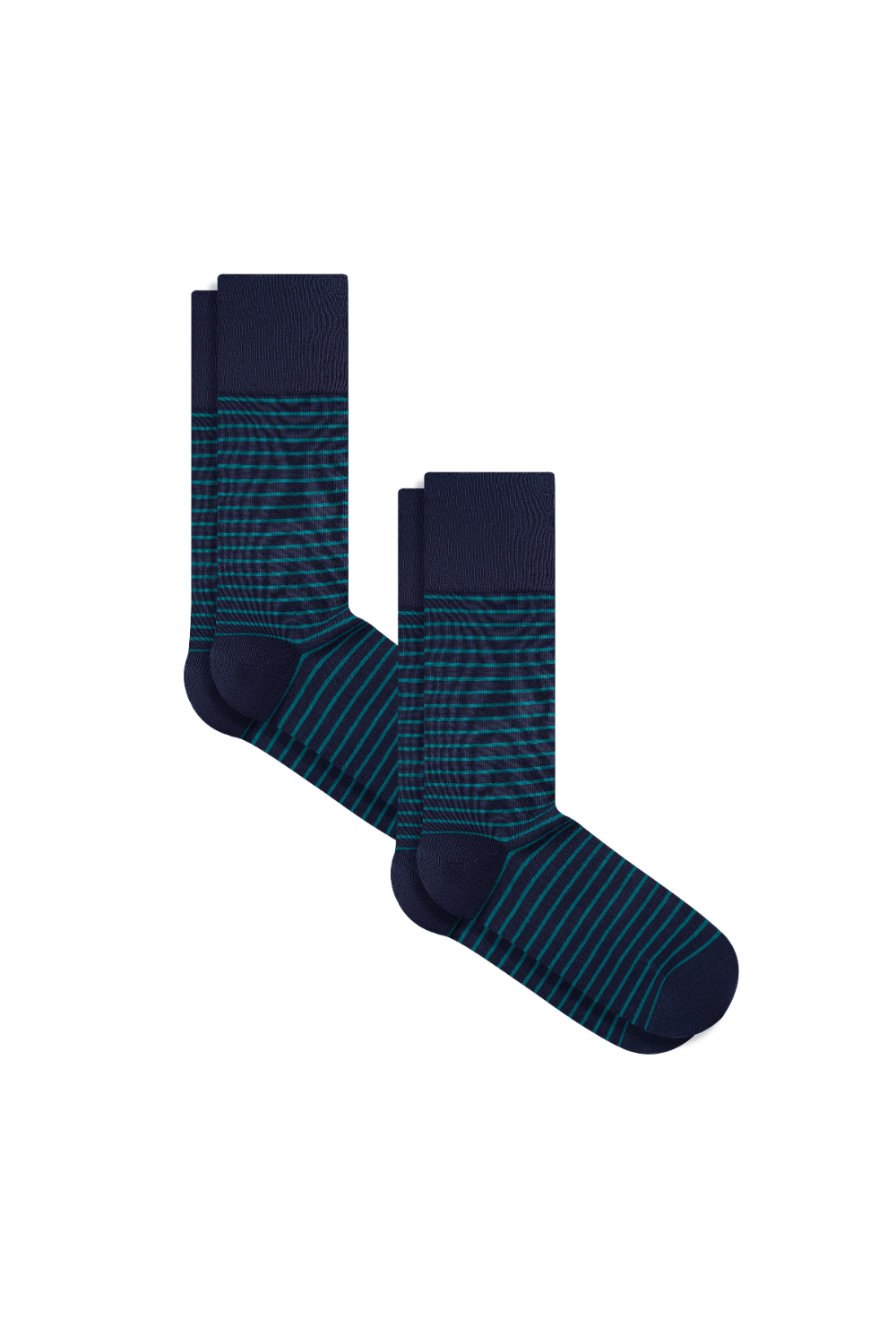 Bio-Baumwoll-Socken mit längerem Bündchen - 2er Pack - Evermind.eco