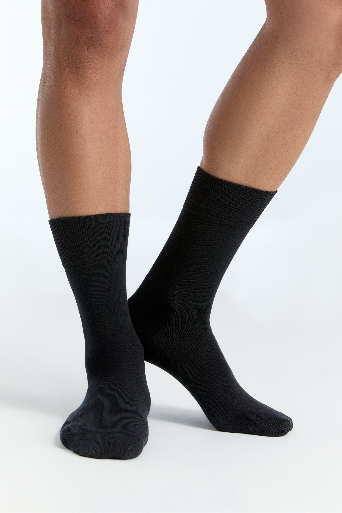 Bio-Baumwoll-Socken mit längerem Bündchen - 2er Pack - Evermind.eco