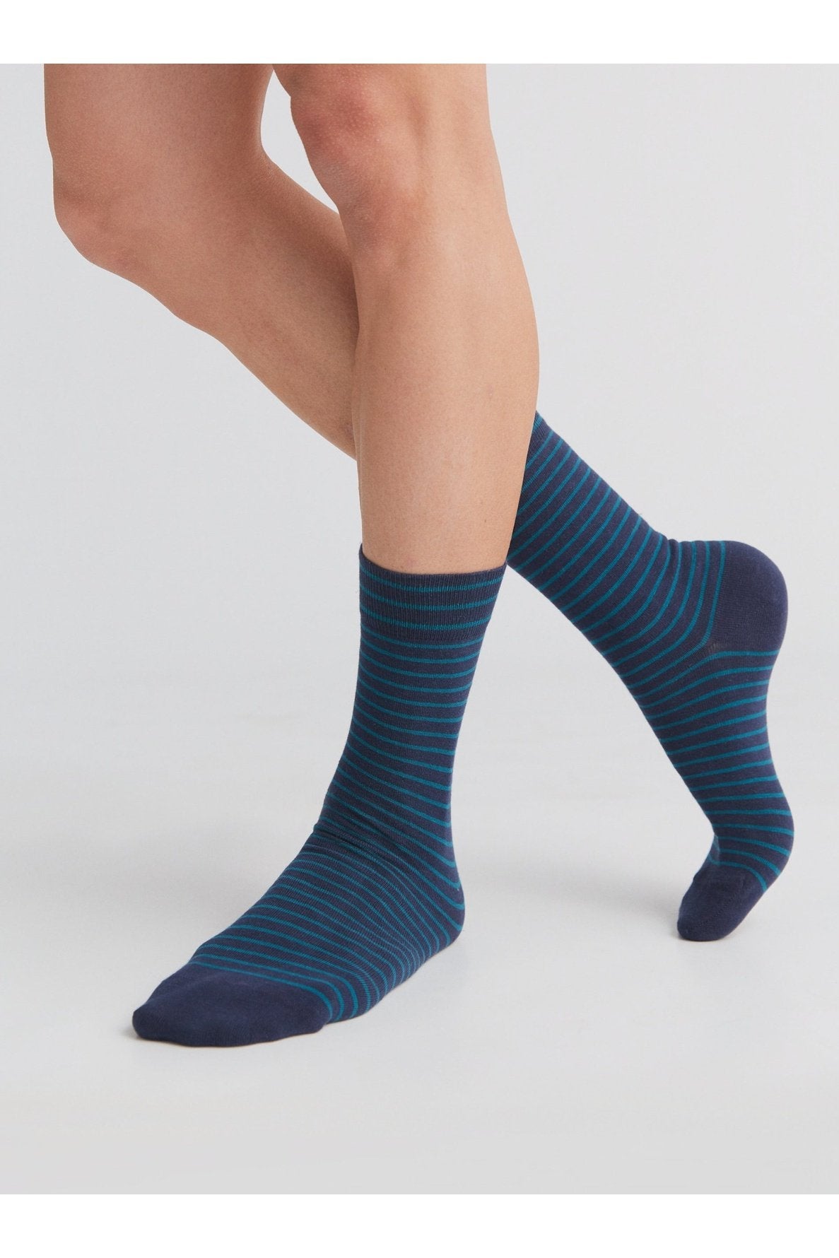 Bio-Baumwoll-Socken mit längerem Bündchen - 4er Pack - Evermind.eco