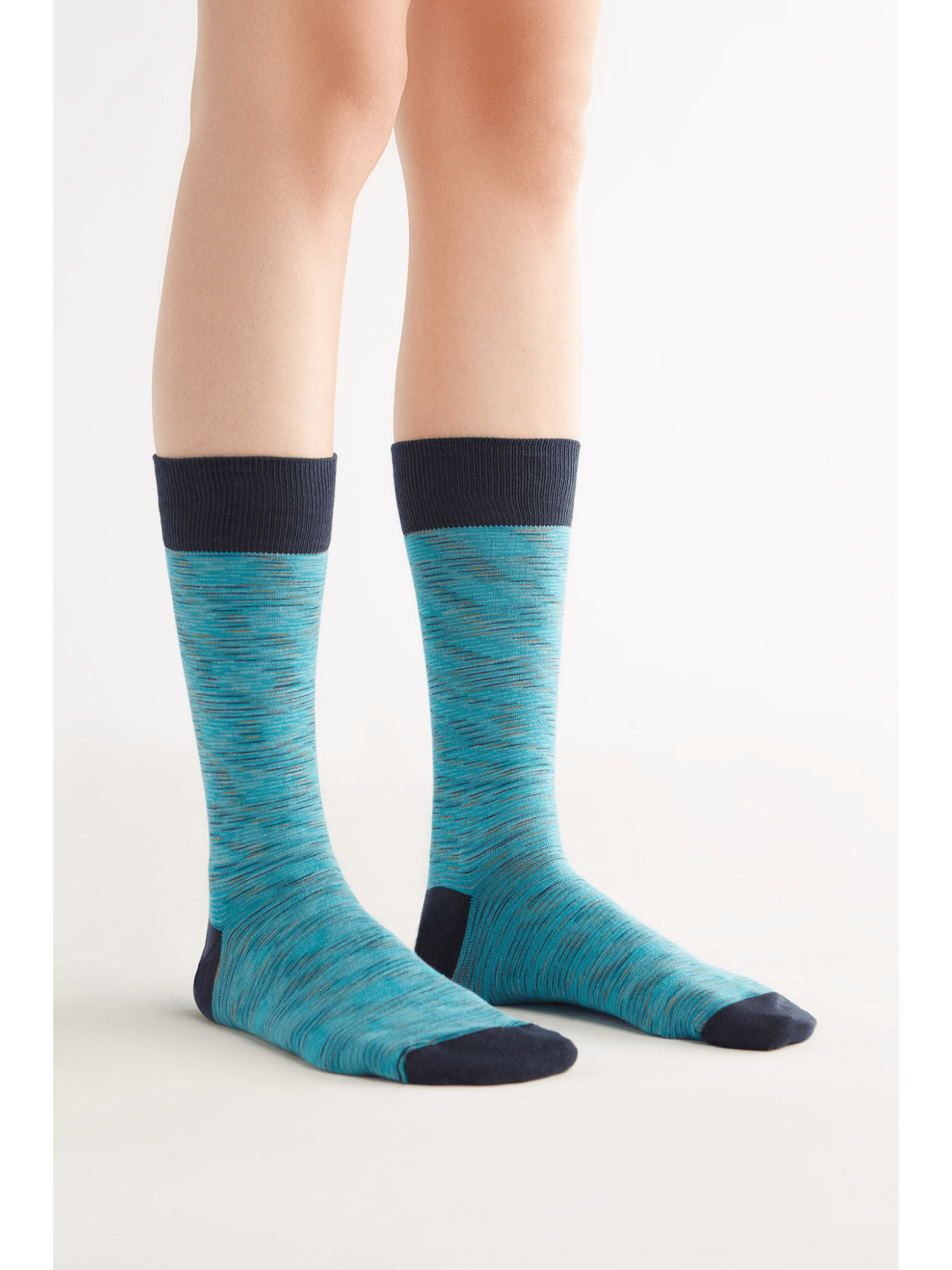 Bio-Baumwoll-Socken mit längerem Bündchen - 4er Pack - Evermind.eco