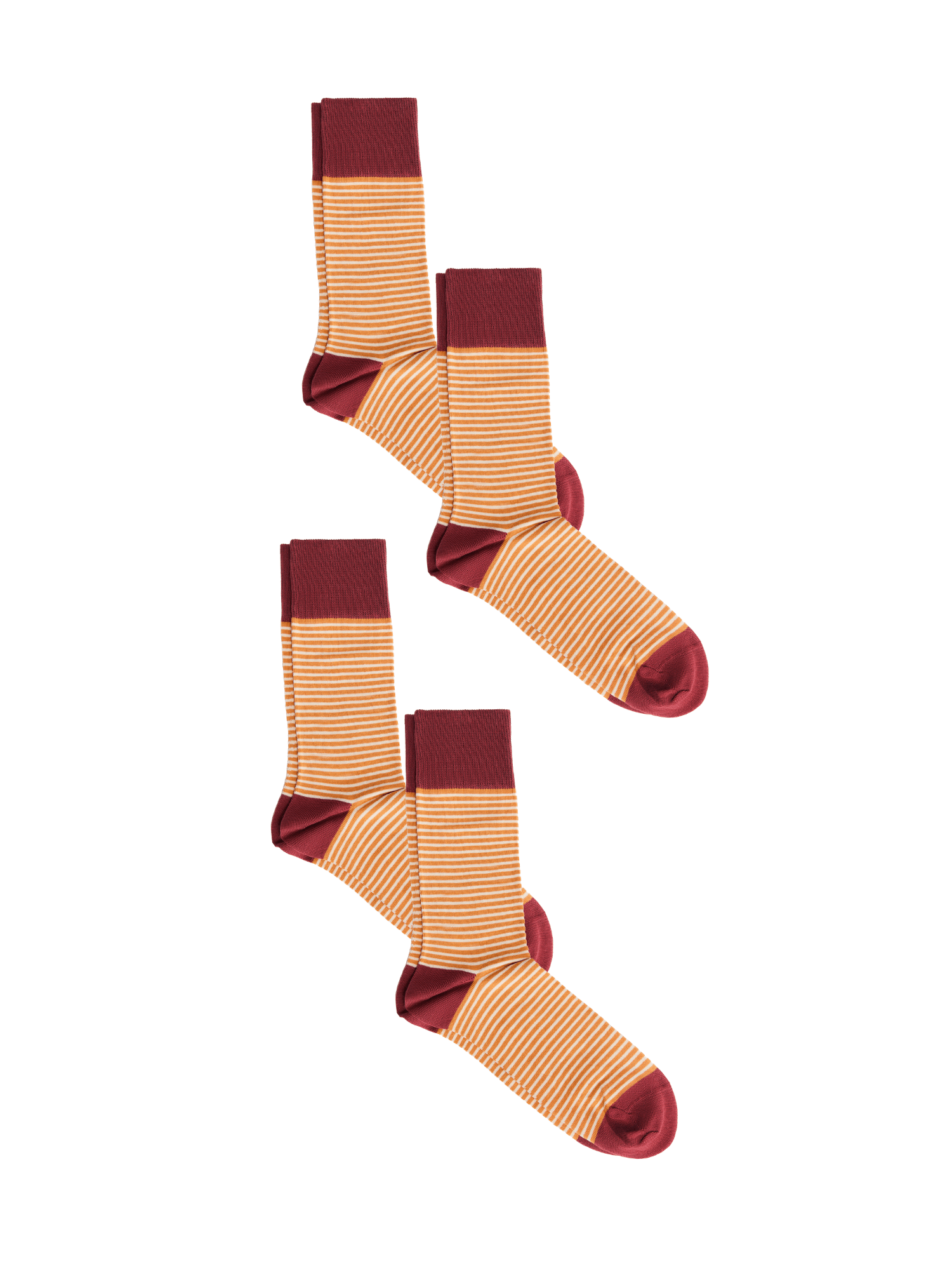 Bio-Baumwoll-Socken mit längerem Bündchen - 4er Pack - Evermind.eco