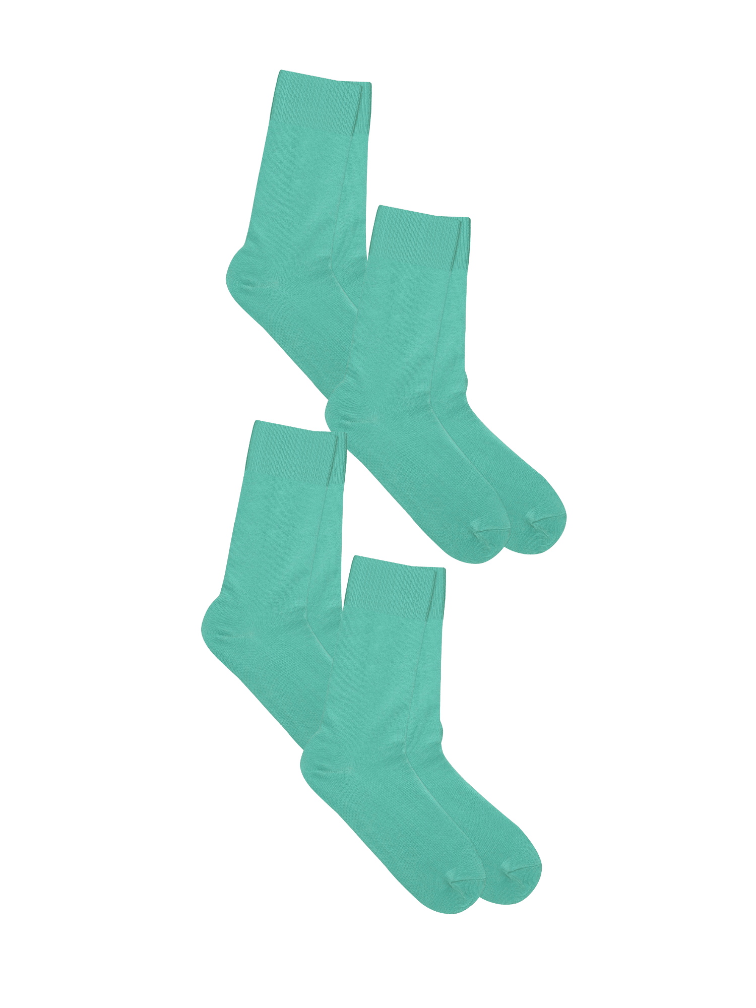 Bio-Baumwoll-Socken mit längerem Bündchen - 4er Pack - Evermind.eco