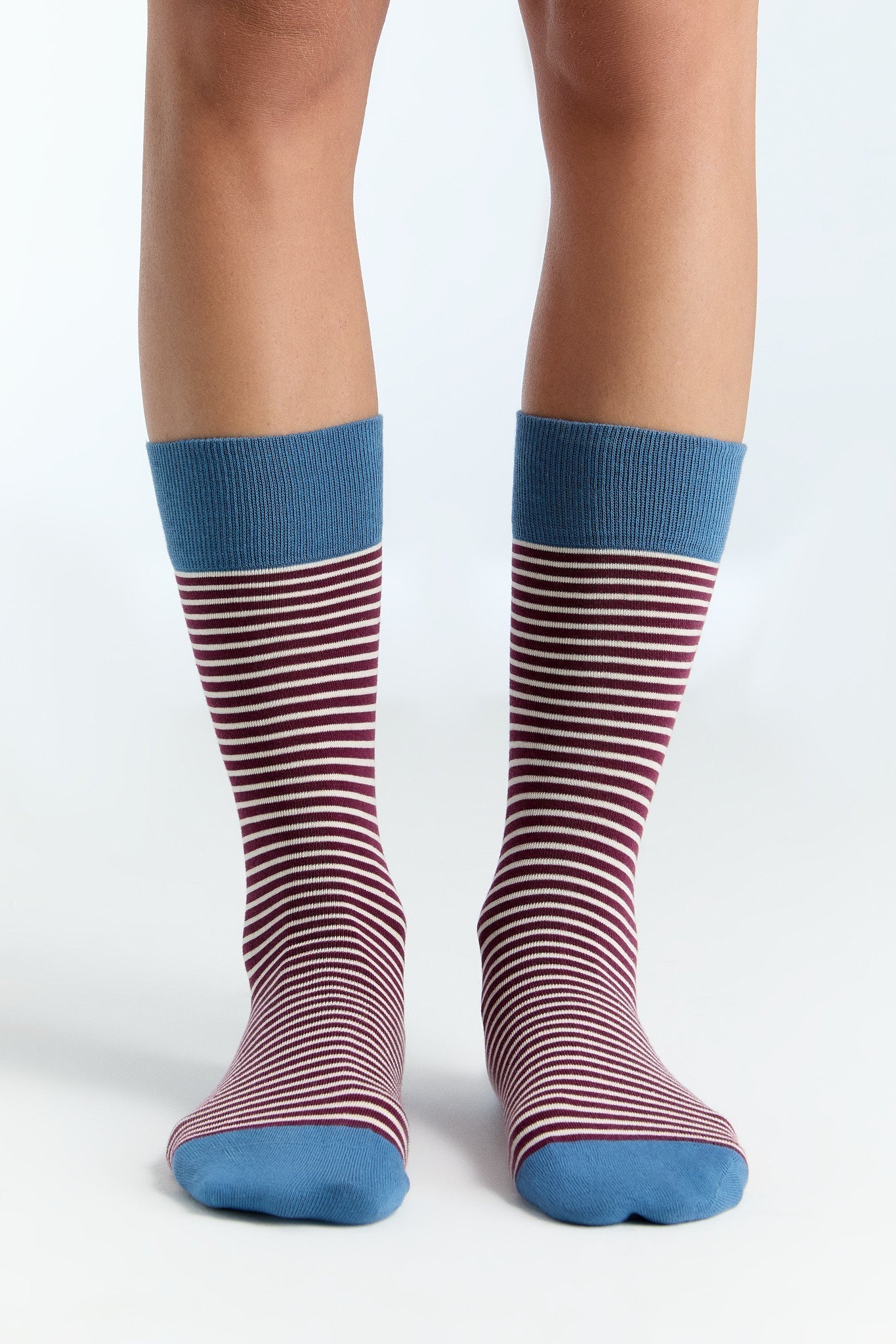 Bio-Baumwoll-Socken mit längerem Bündchen - 4er Pack - Evermind.eco