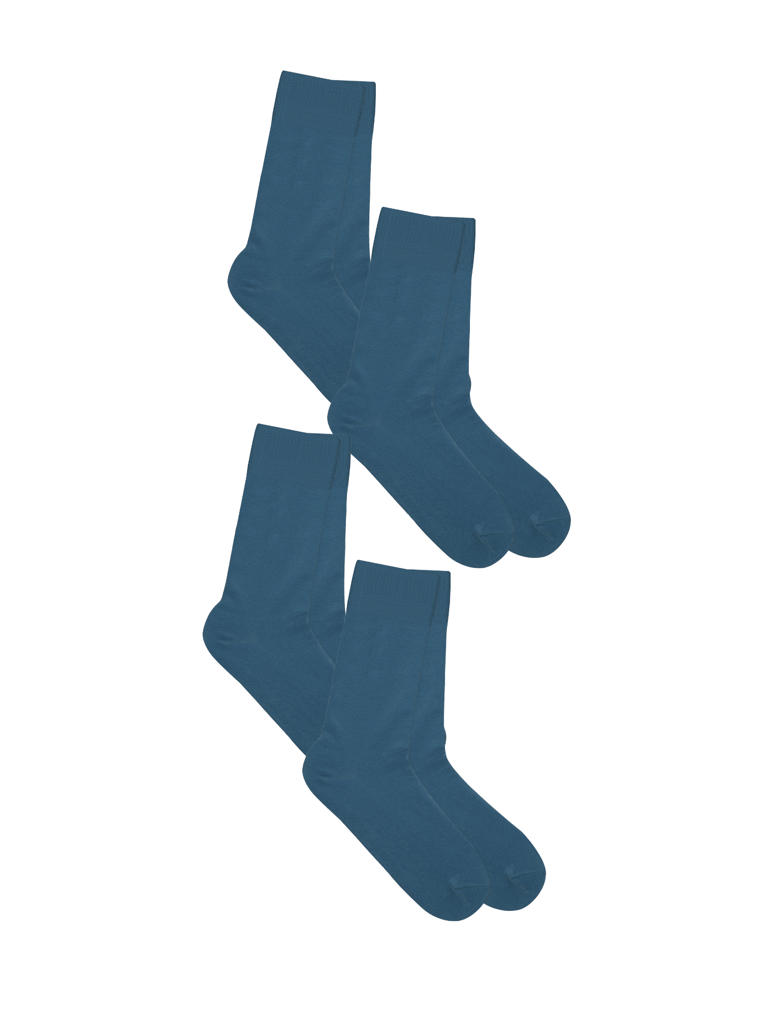 Bio-Baumwoll-Socken mit längerem Bündchen - 4er Pack - Evermind.eco