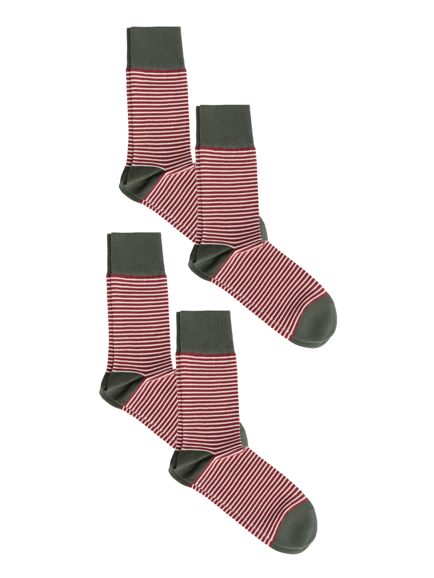 Bio-Baumwoll-Socken mit längerem Bündchen - 4er Pack - Evermind.eco