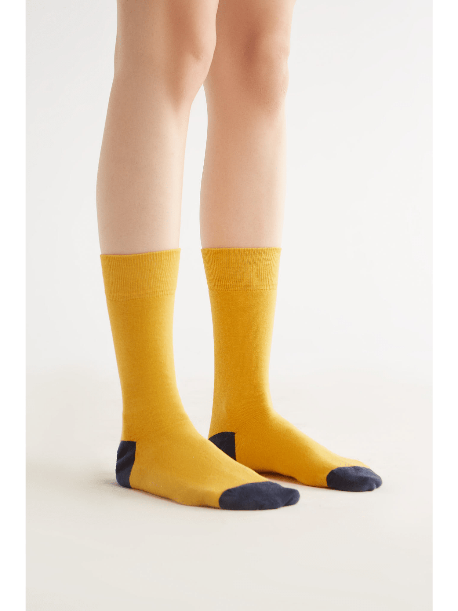 Bio-Baumwoll-Socken mit längerem Bündchen - 4er Pack - Evermind.eco