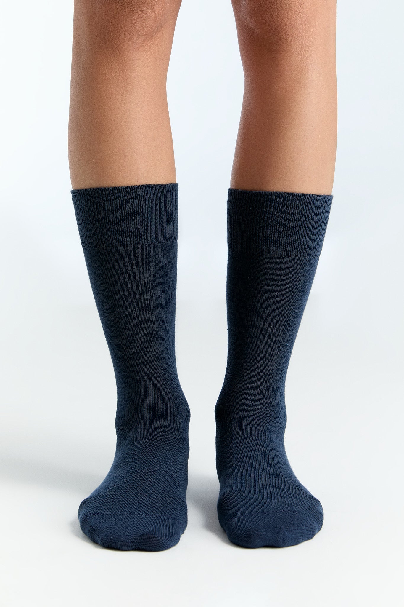 Bio-Baumwoll-Socken mit längerem Bündchen - 4er Pack - Evermind.eco