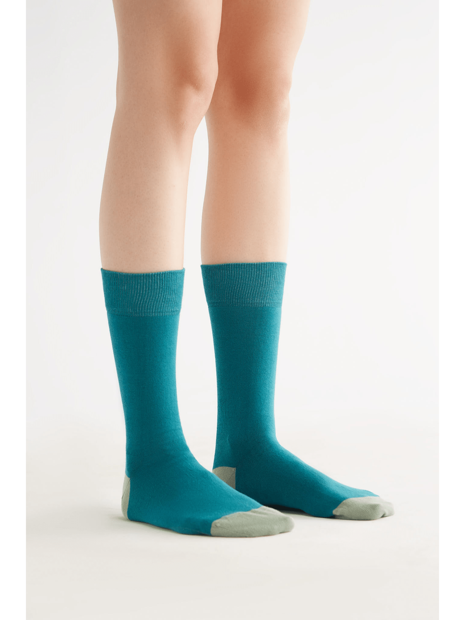 Bio-Baumwoll-Socken mit längerem Bündchen - 4er Pack - Evermind.eco