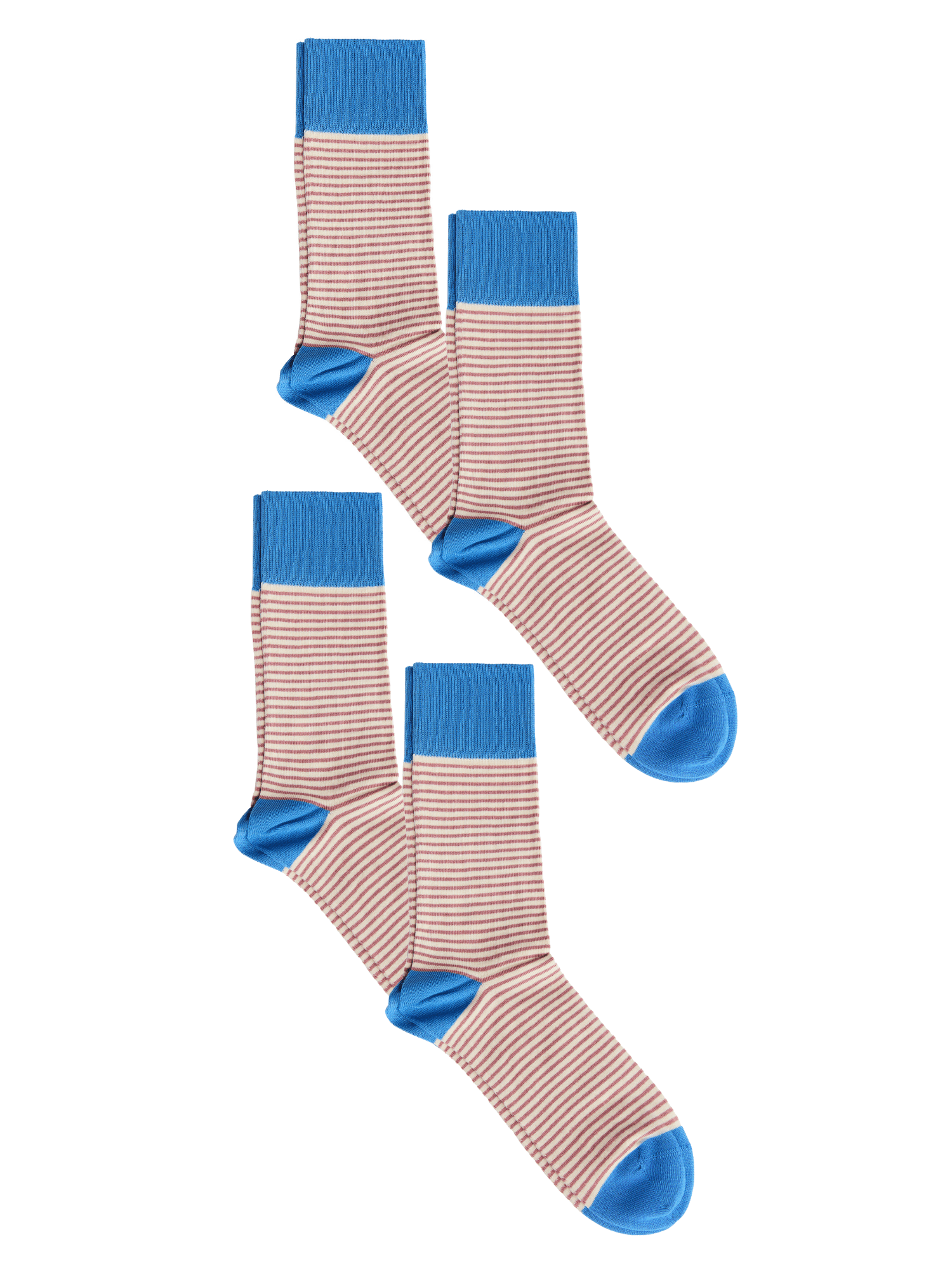 Bio-Baumwoll-Socken mit längerem Bündchen - 4er Pack - Evermind.eco