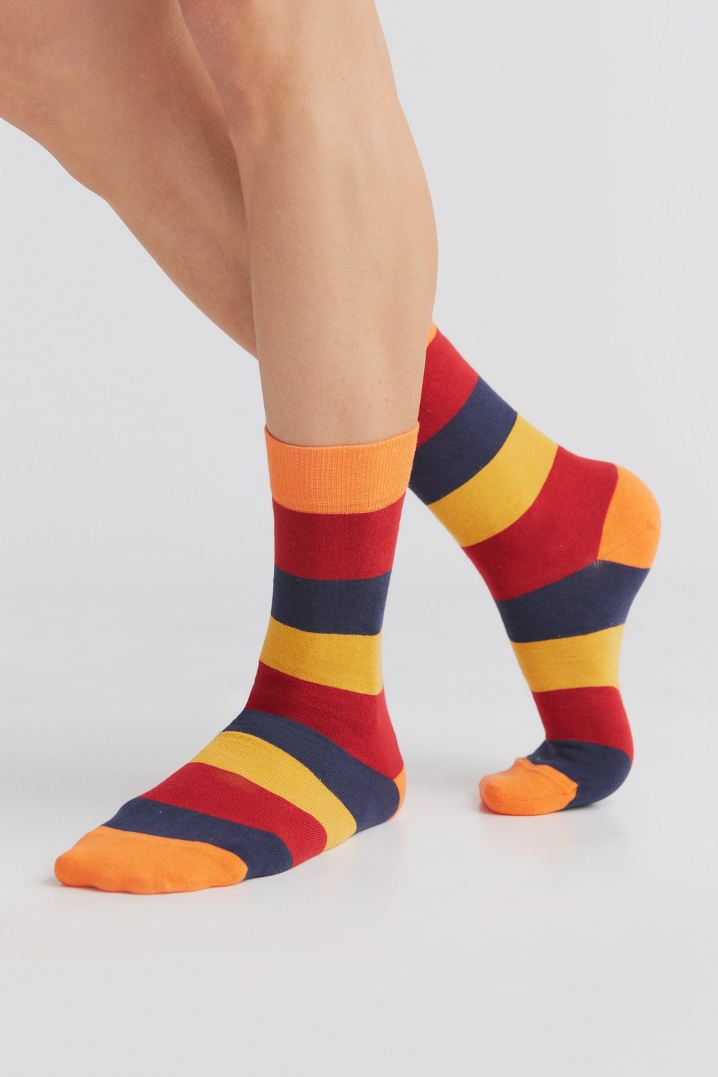 Bio-Baumwoll-Socken mit längerem Bündchen - 6er Pack - Evermind.eco