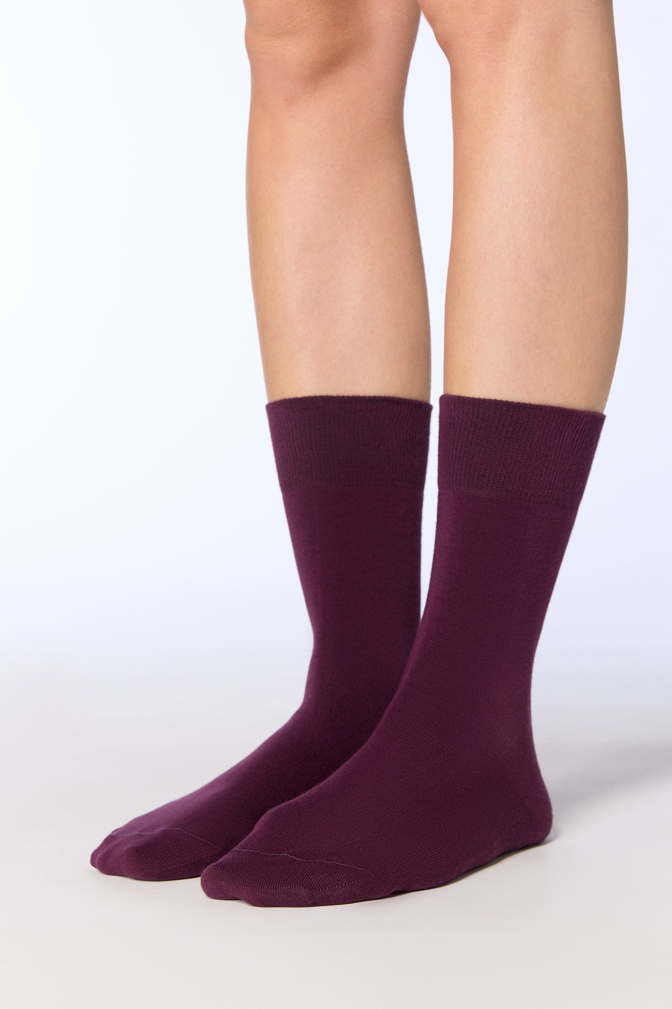 Bio-Baumwoll-Socken mit längerem Bündchen - 6er Pack - Evermind.eco