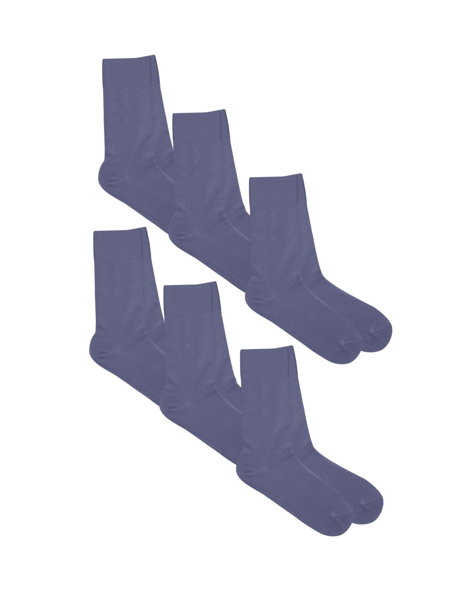 Bio-Baumwoll-Socken mit längerem Bündchen - 6er Pack - Evermind.eco