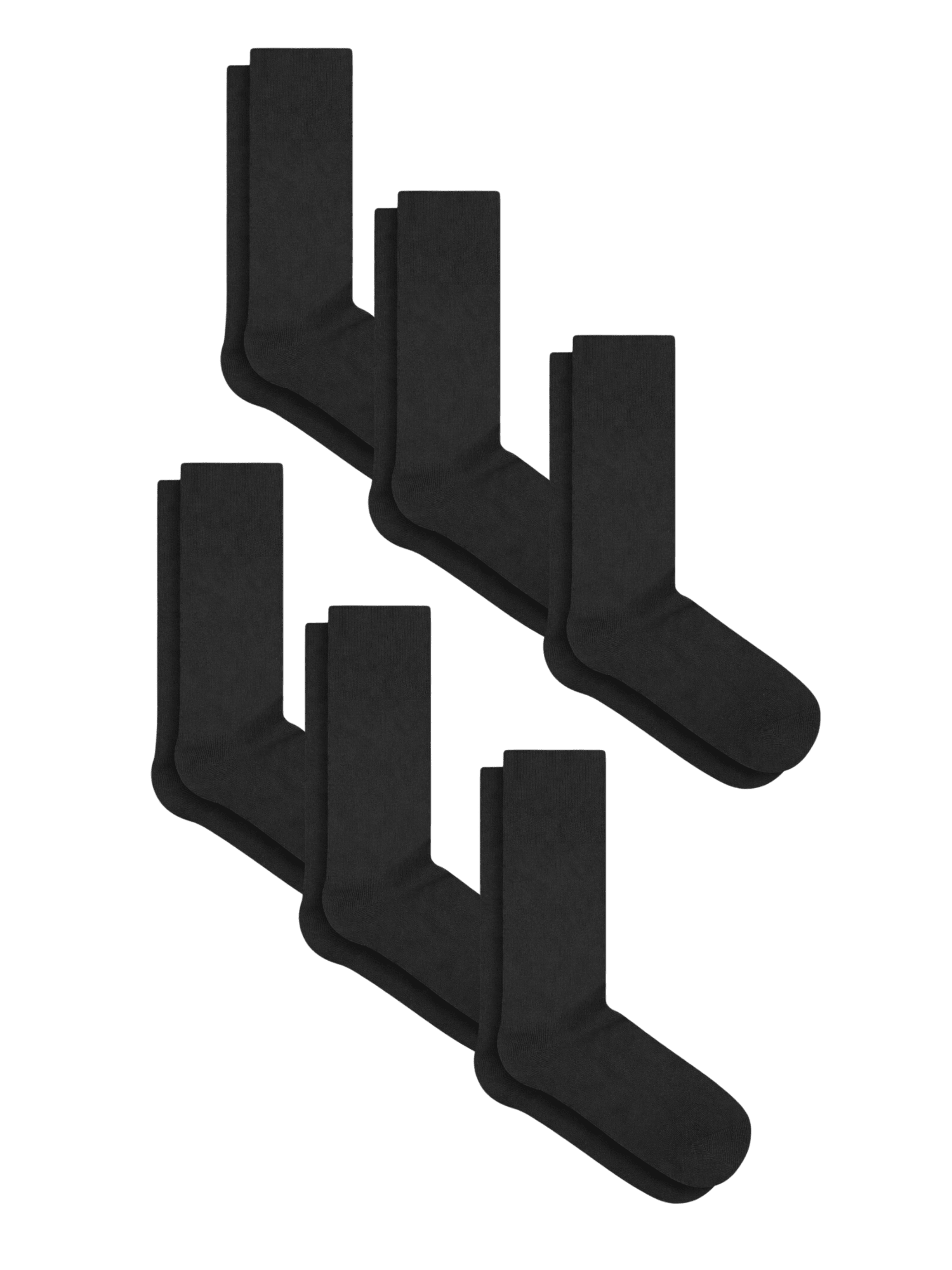 Bio-Baumwoll-Socken mit längerem Bündchen - 6er Pack - Evermind.eco
