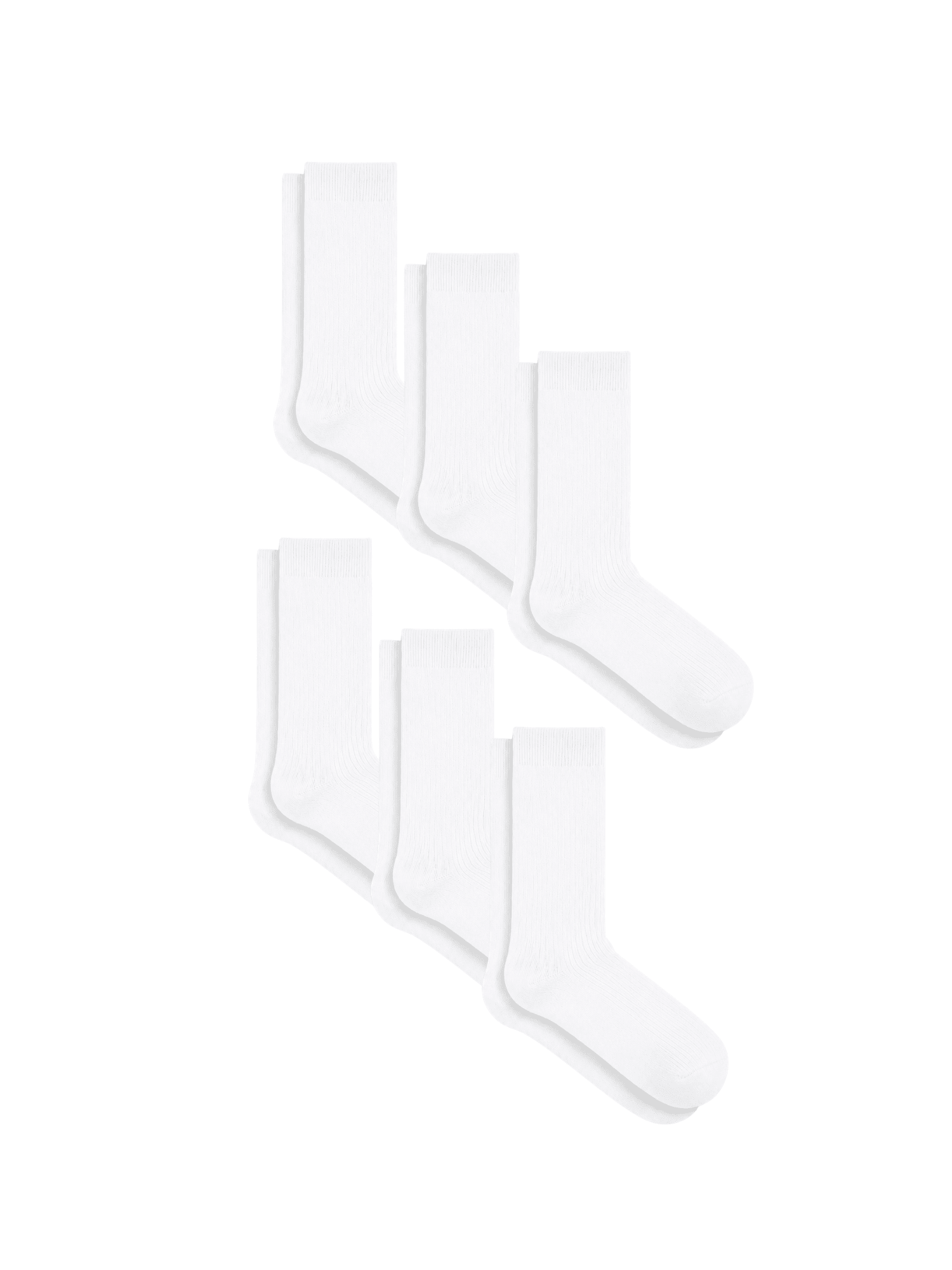 Bio-Baumwoll-Socken mit längerem Bündchen - 6er Pack - Evermind.eco
