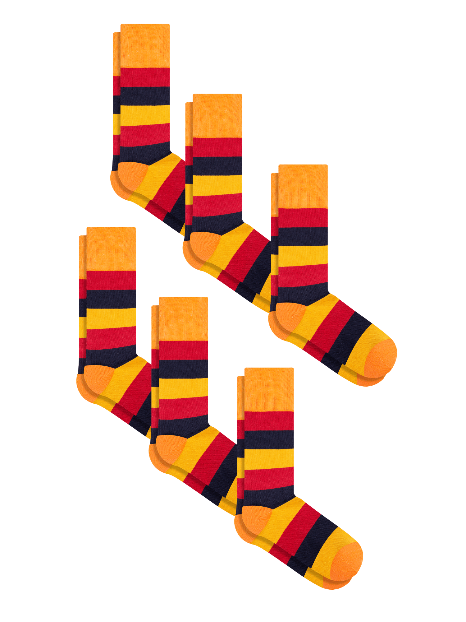 Bio-Baumwoll-Socken mit längerem Bündchen - 6er Pack - Evermind.eco