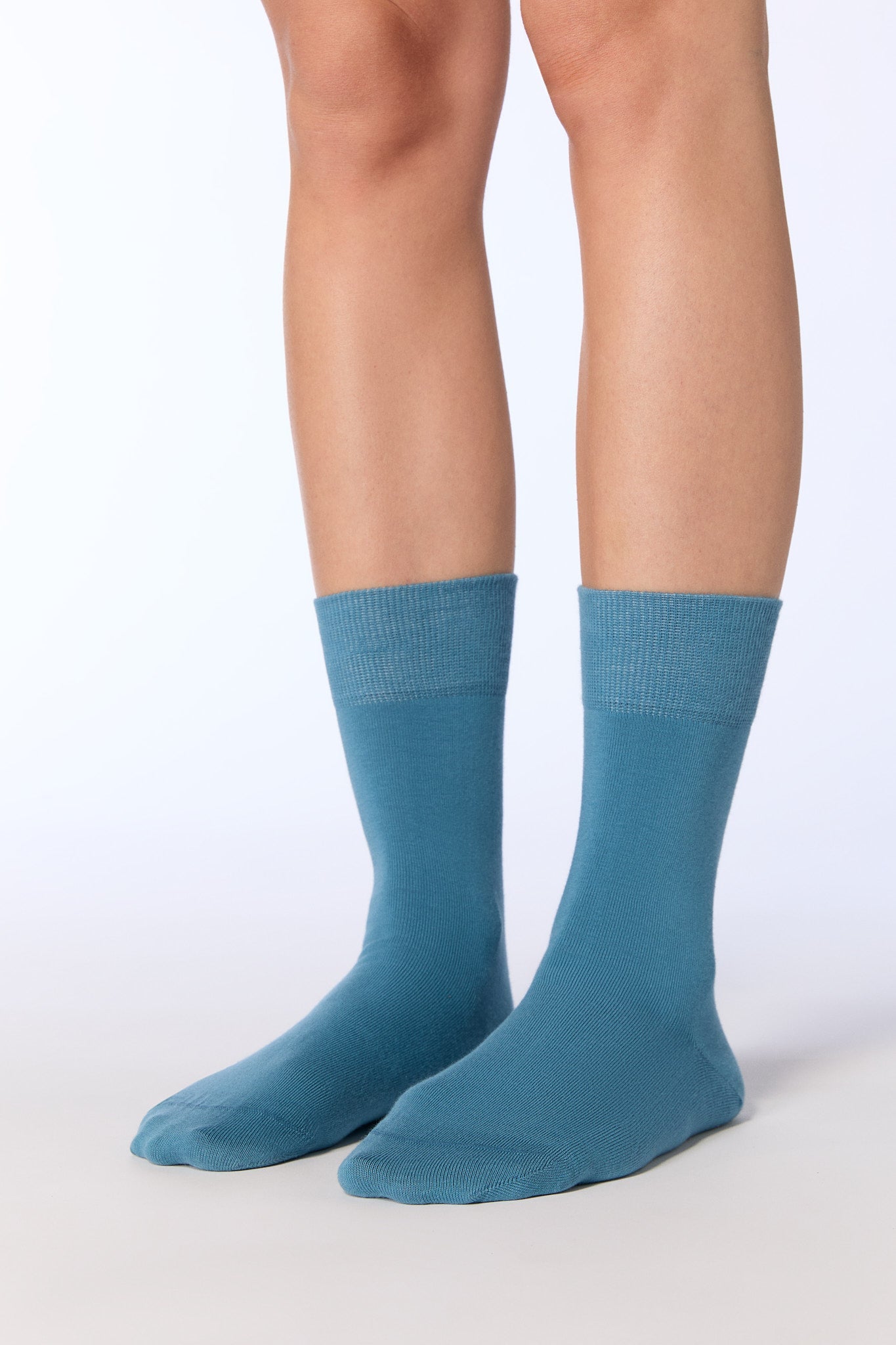 Bio-Baumwoll-Socken mit längerem Bündchen - 6er Pack - Evermind.eco