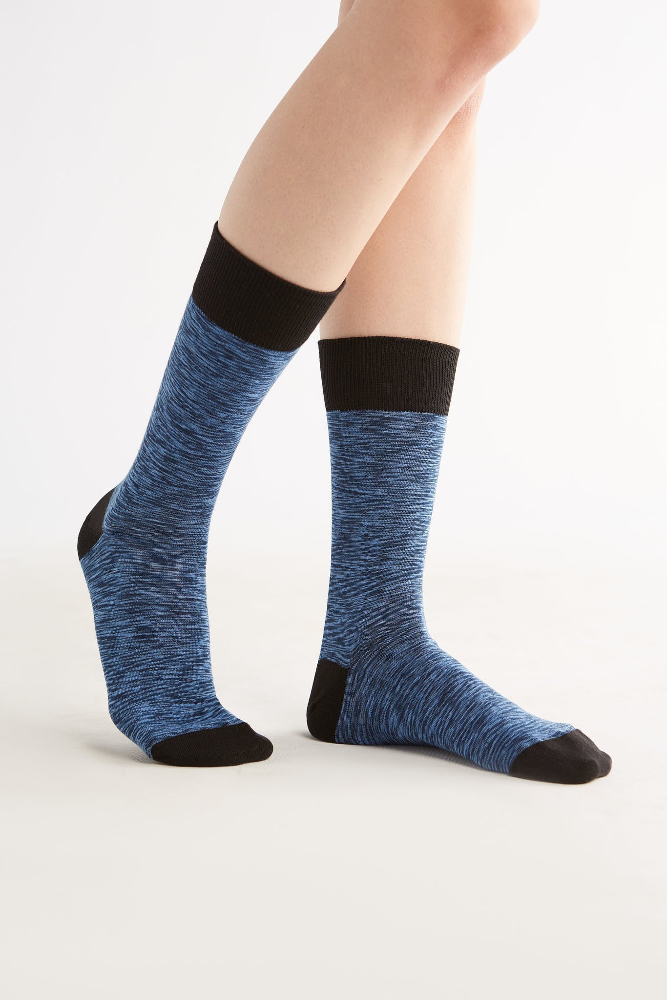 Bio-Baumwoll-Socken mit längerem Bündchen - 6er Pack - Evermind.eco