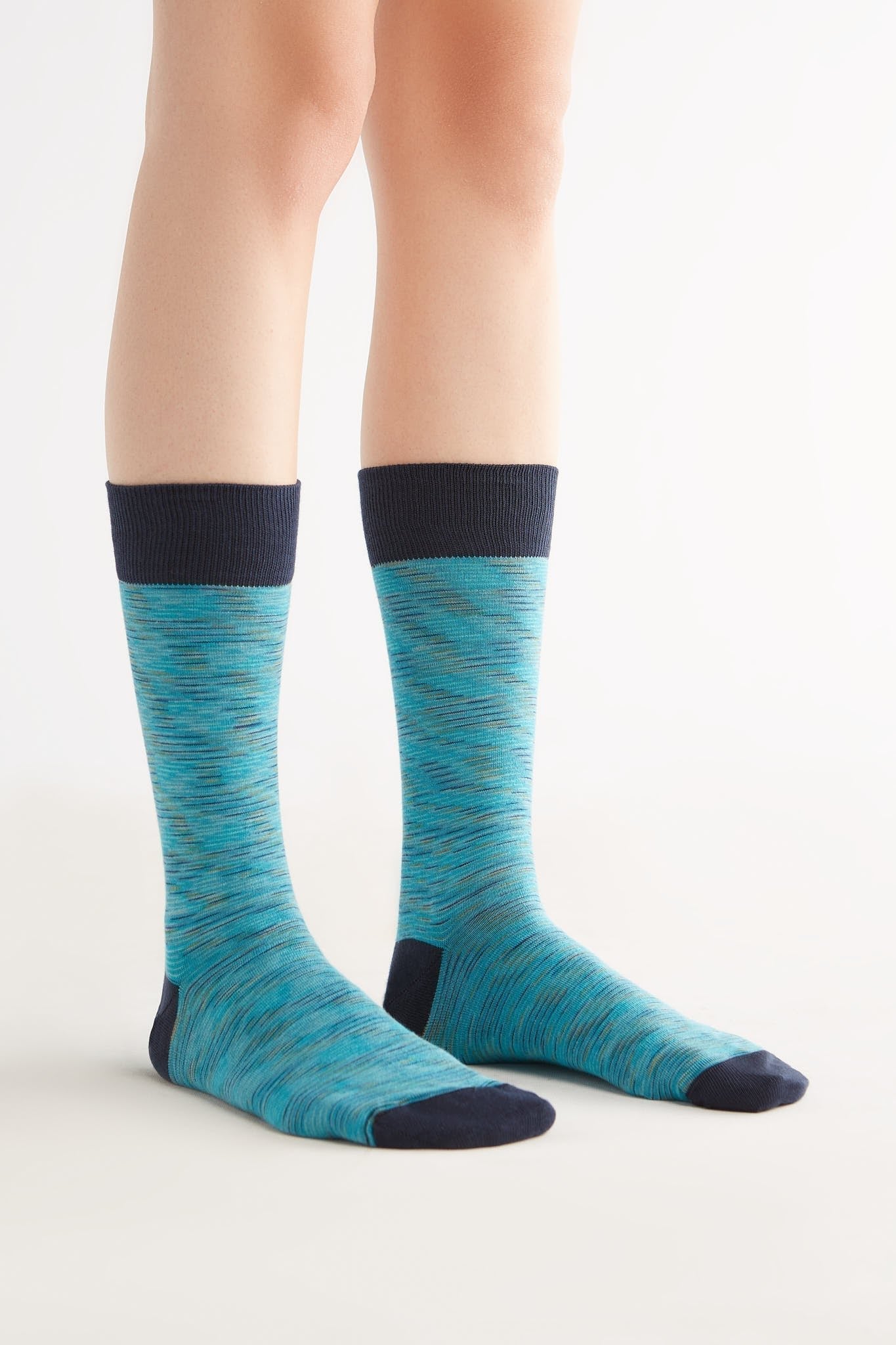 Bio-Baumwoll-Socken mit längerem Bündchen - 6er Pack - Evermind.eco