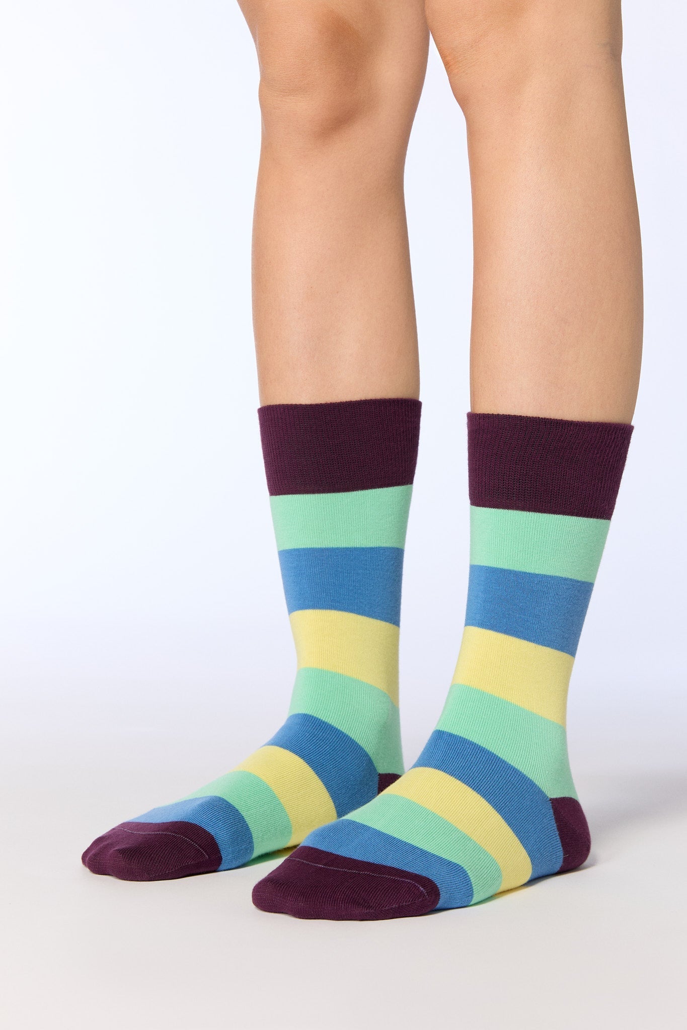 Bio-Baumwoll-Socken mit längerem Bündchen - 6er Pack - Evermind.eco