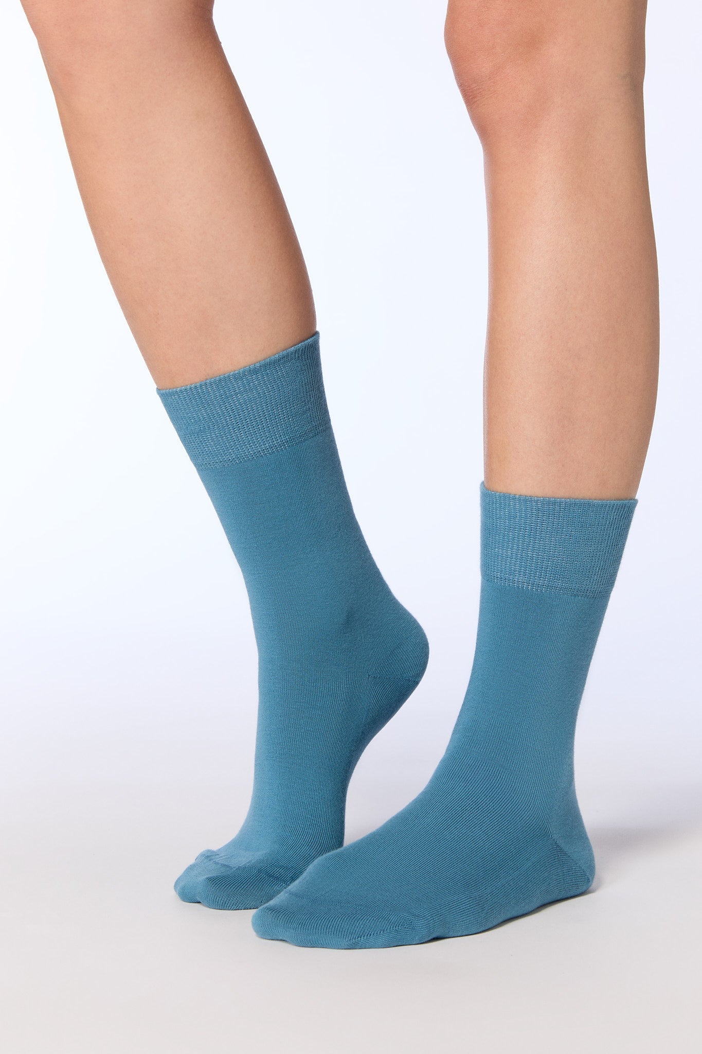 Bio-Baumwoll-Socken mit längerem Bündchen - 6er Pack - Evermind.eco