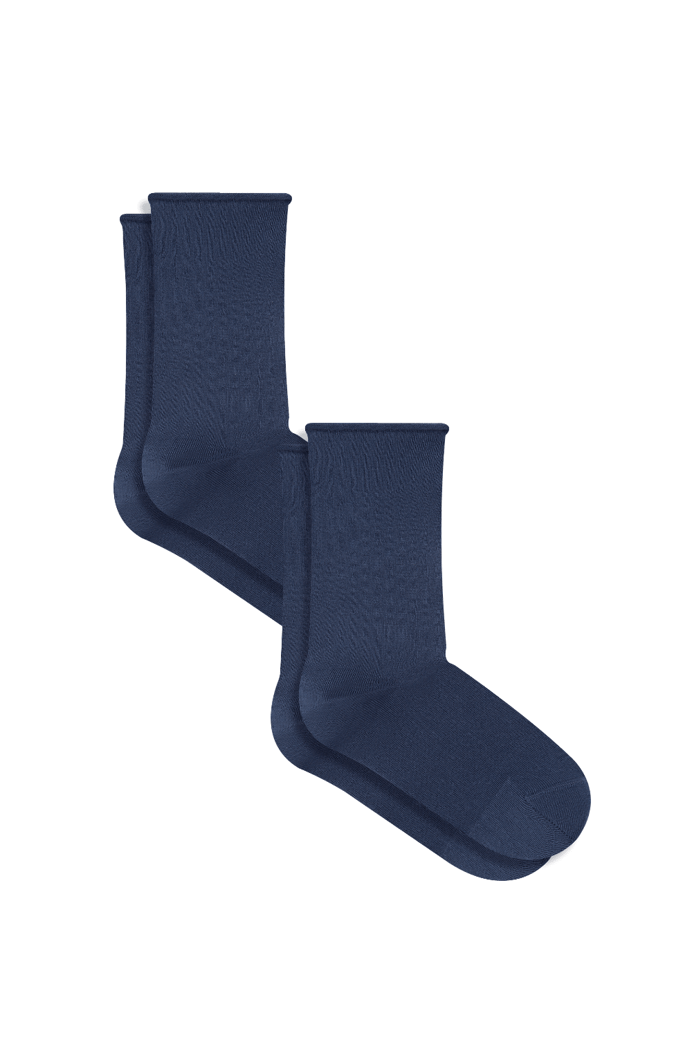 Bio-Baumwoll-Socken mit Rollrand Unisex – 2er Pack - Evermind.eco