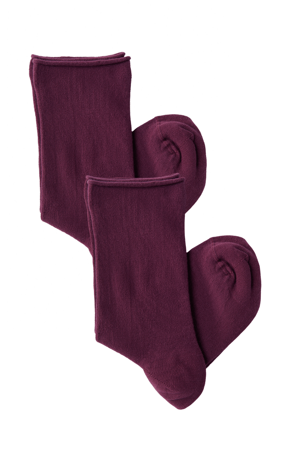 Bio-Baumwoll-Socken mit Rollrand Unisex – 2er Pack - Evermind.eco