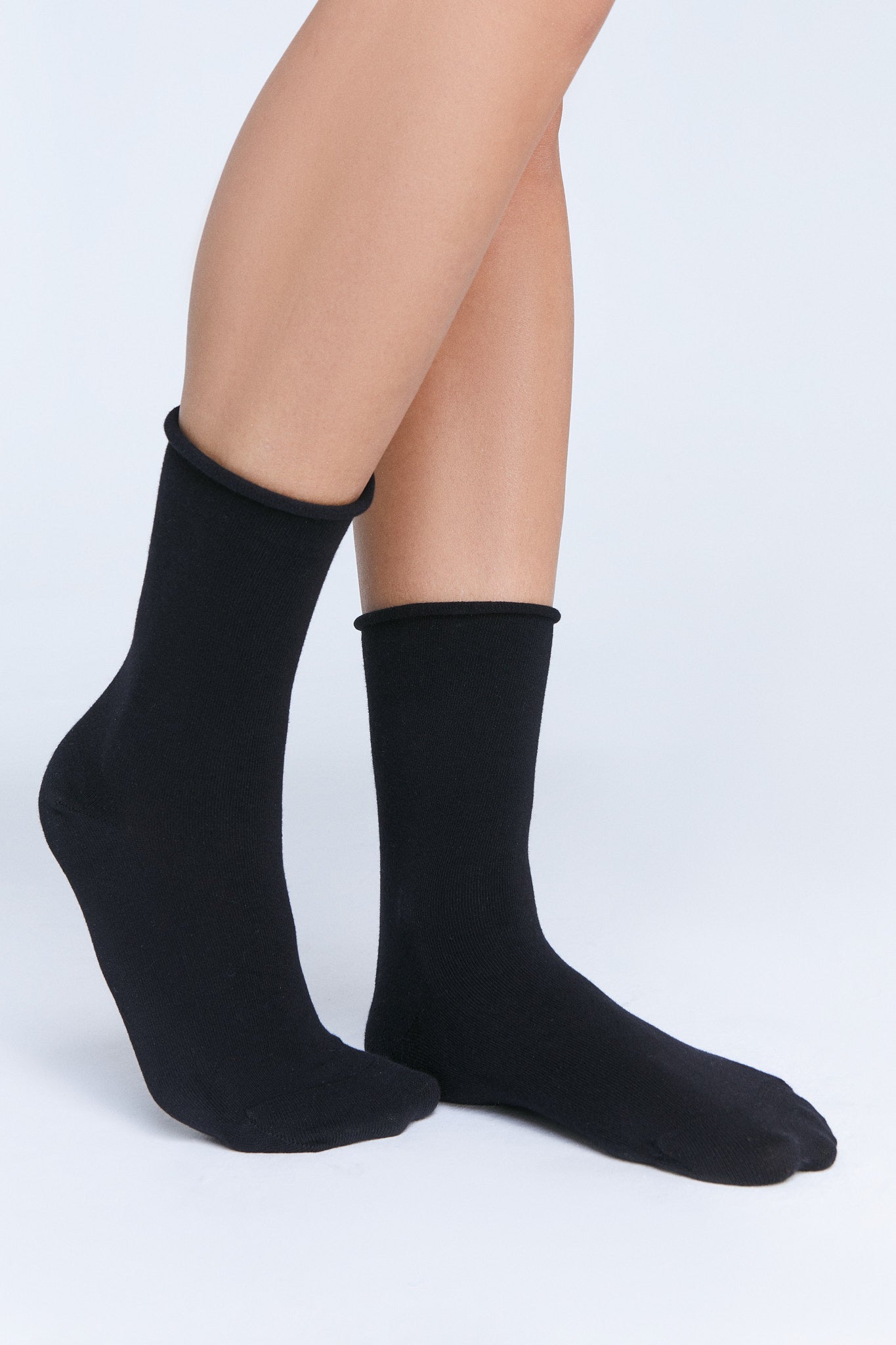 Bio-Baumwoll-Socken mit Rollrand Unisex – 2er Pack - Evermind.eco