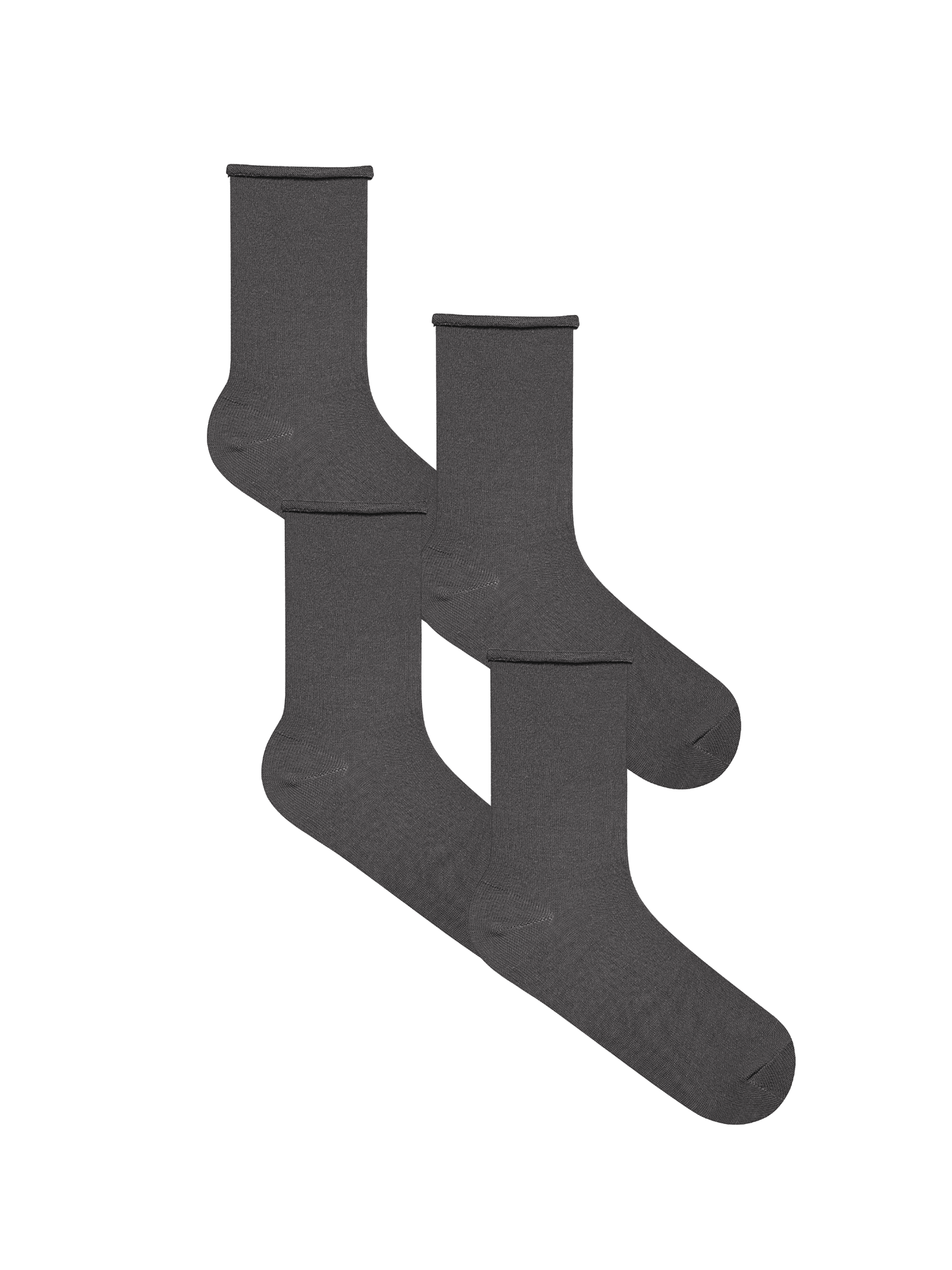 Bio-Baumwoll-Socken mit Rollrand Unisex – 4er Pack - Evermind.eco
