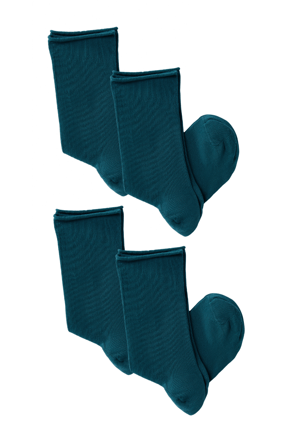 Bio-Baumwoll-Socken mit Rollrand Unisex – 4er Pack - Evermind.eco