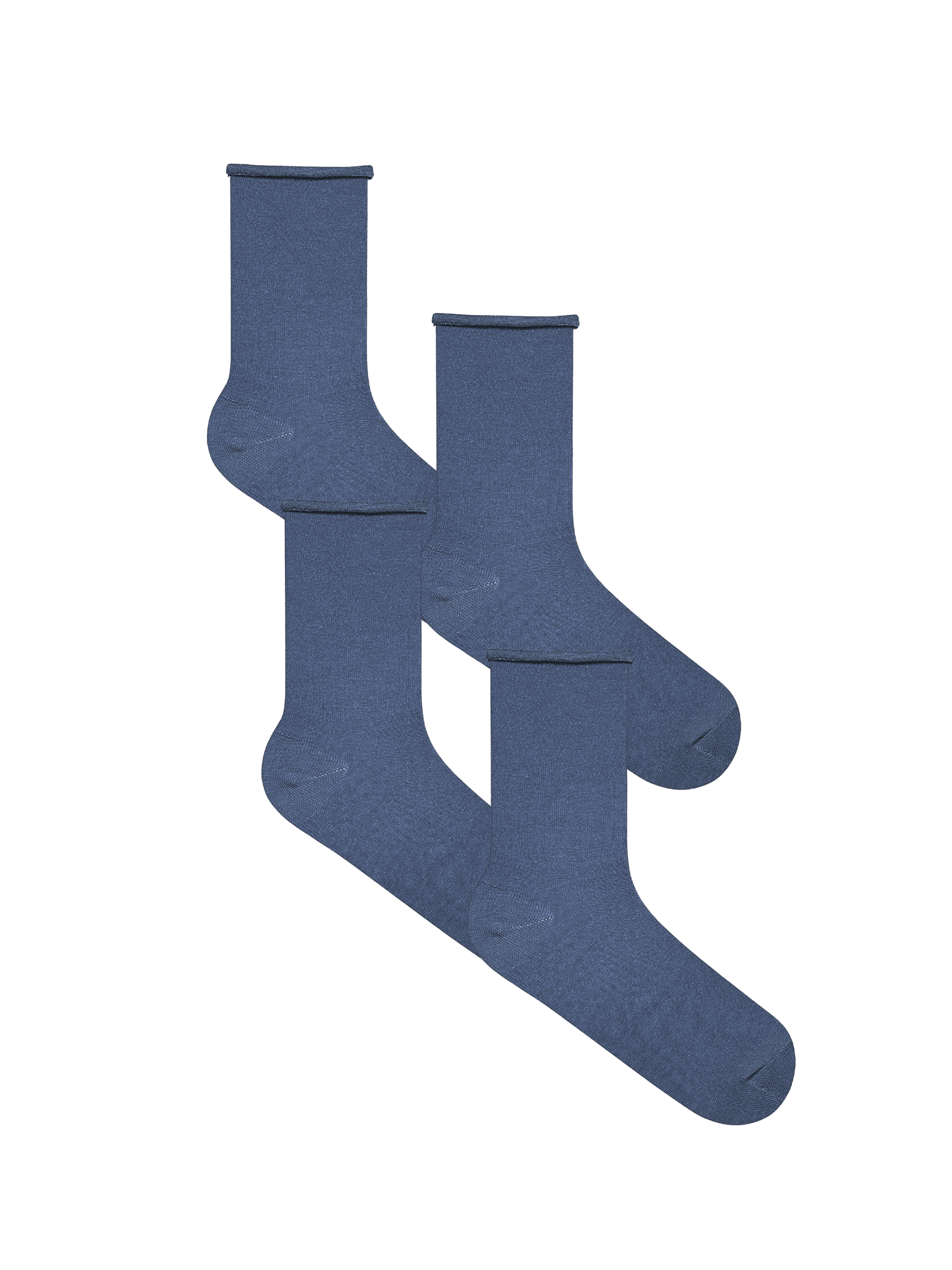 Bio-Baumwoll-Socken mit Rollrand Unisex – 4er Pack - Evermind.eco
