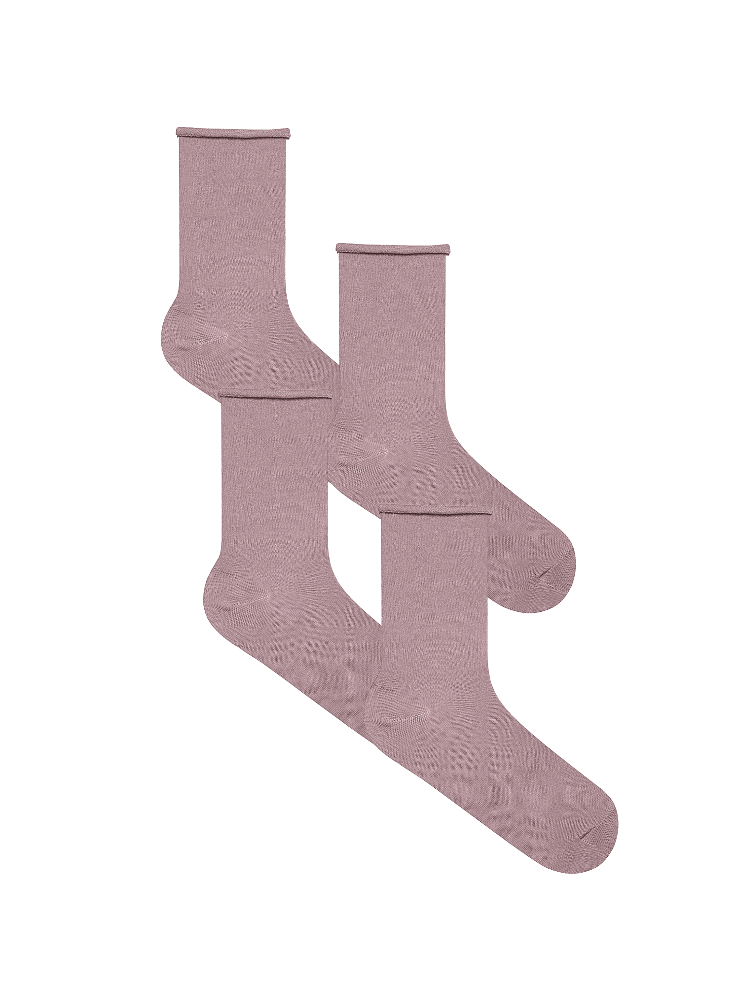 Bio-Baumwoll-Socken mit Rollrand Unisex – 4er Pack - Evermind.eco