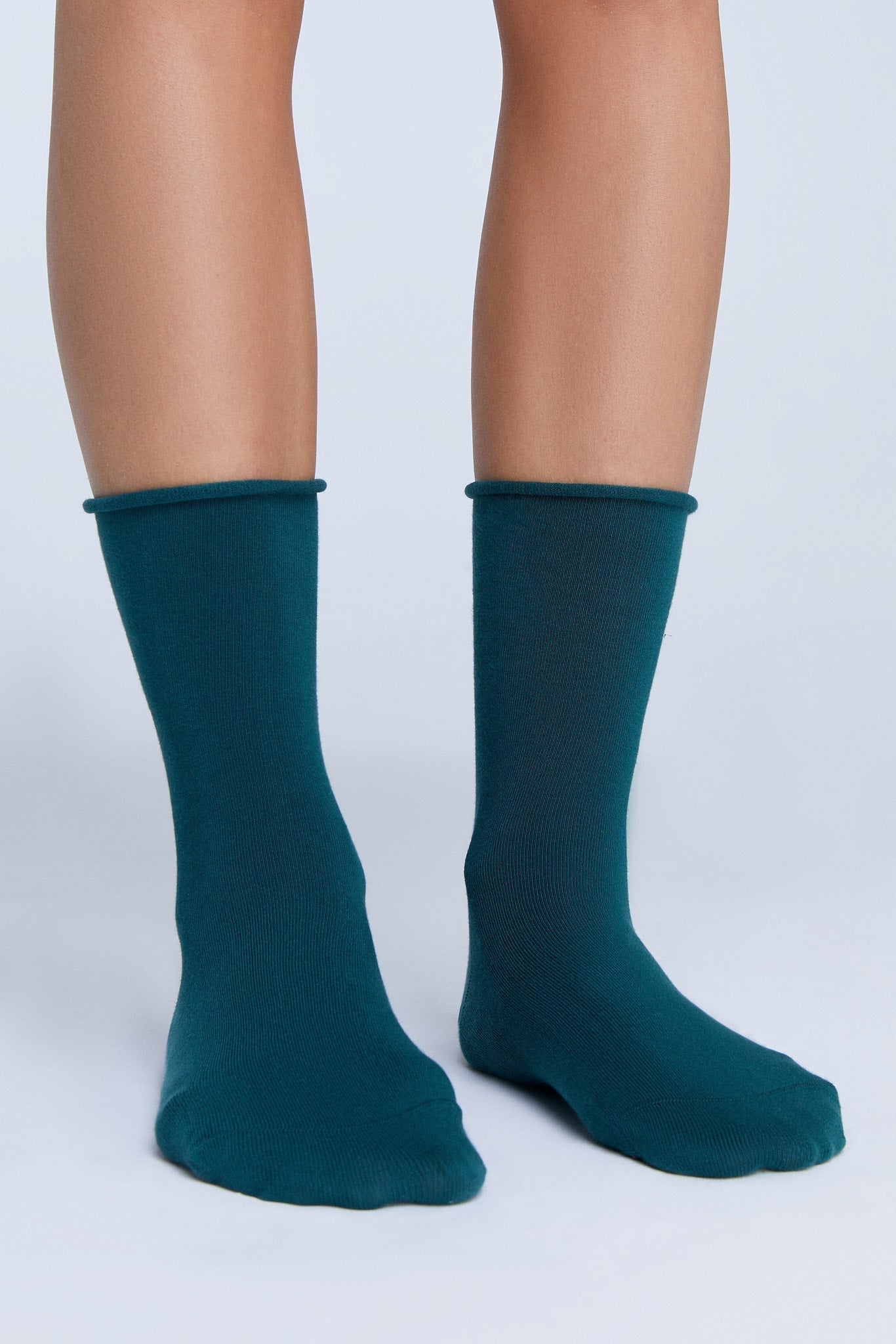 Bio-Baumwoll-Socken mit Rollrand Unisex - Evermind.eco
