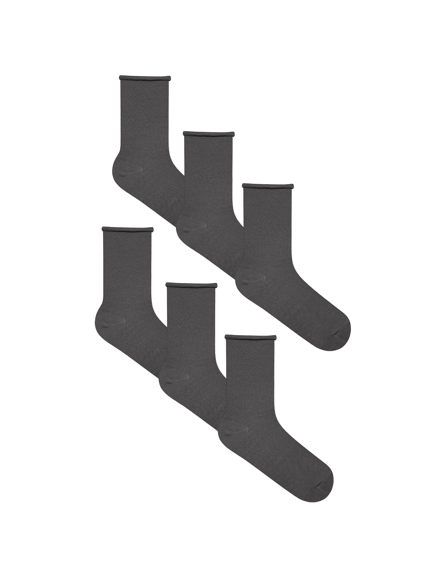Bio-Baumwoll-Socken mit Rollrand Unisex – 6er Pack - Evermind.eco