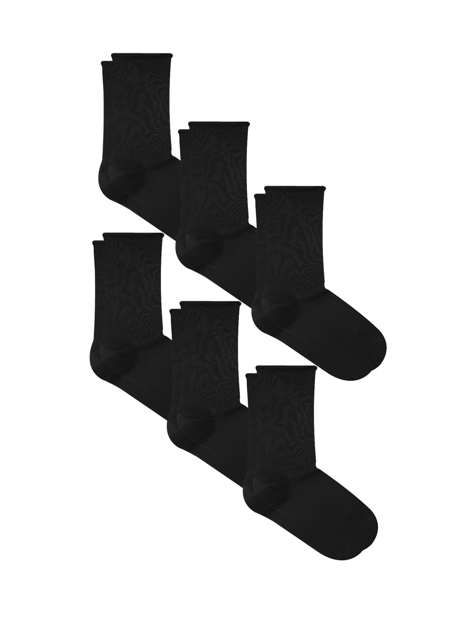 Bio-Baumwoll-Socken mit Rollrand Unisex – 6er Pack - Evermind.eco