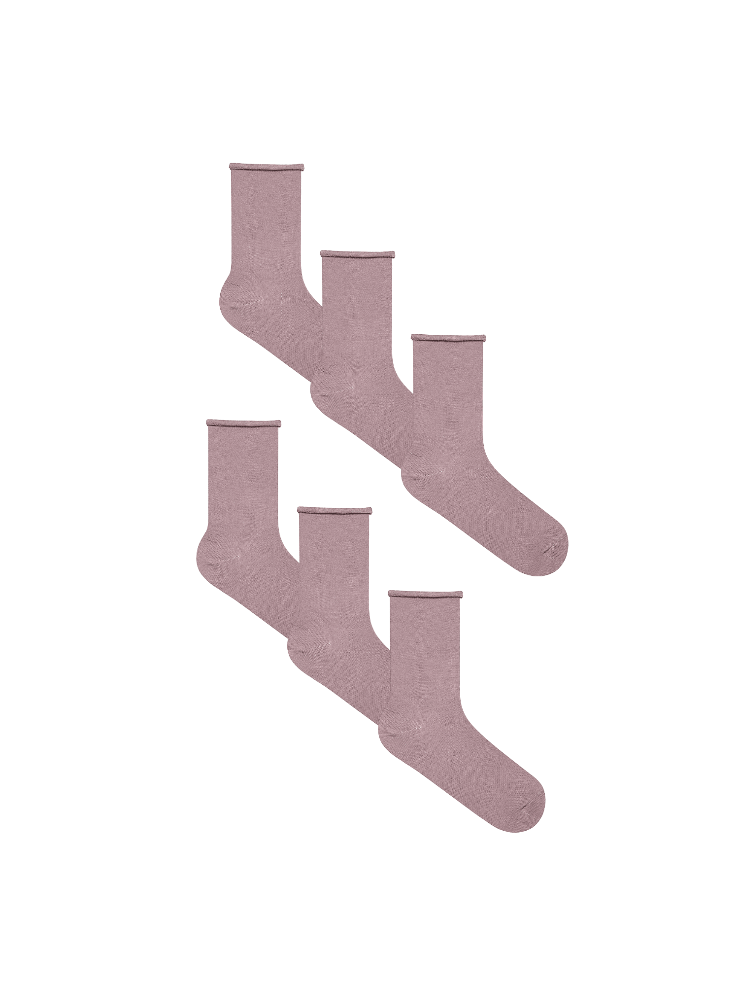 Bio-Baumwoll-Socken mit Rollrand Unisex – 6er Pack - Evermind.eco