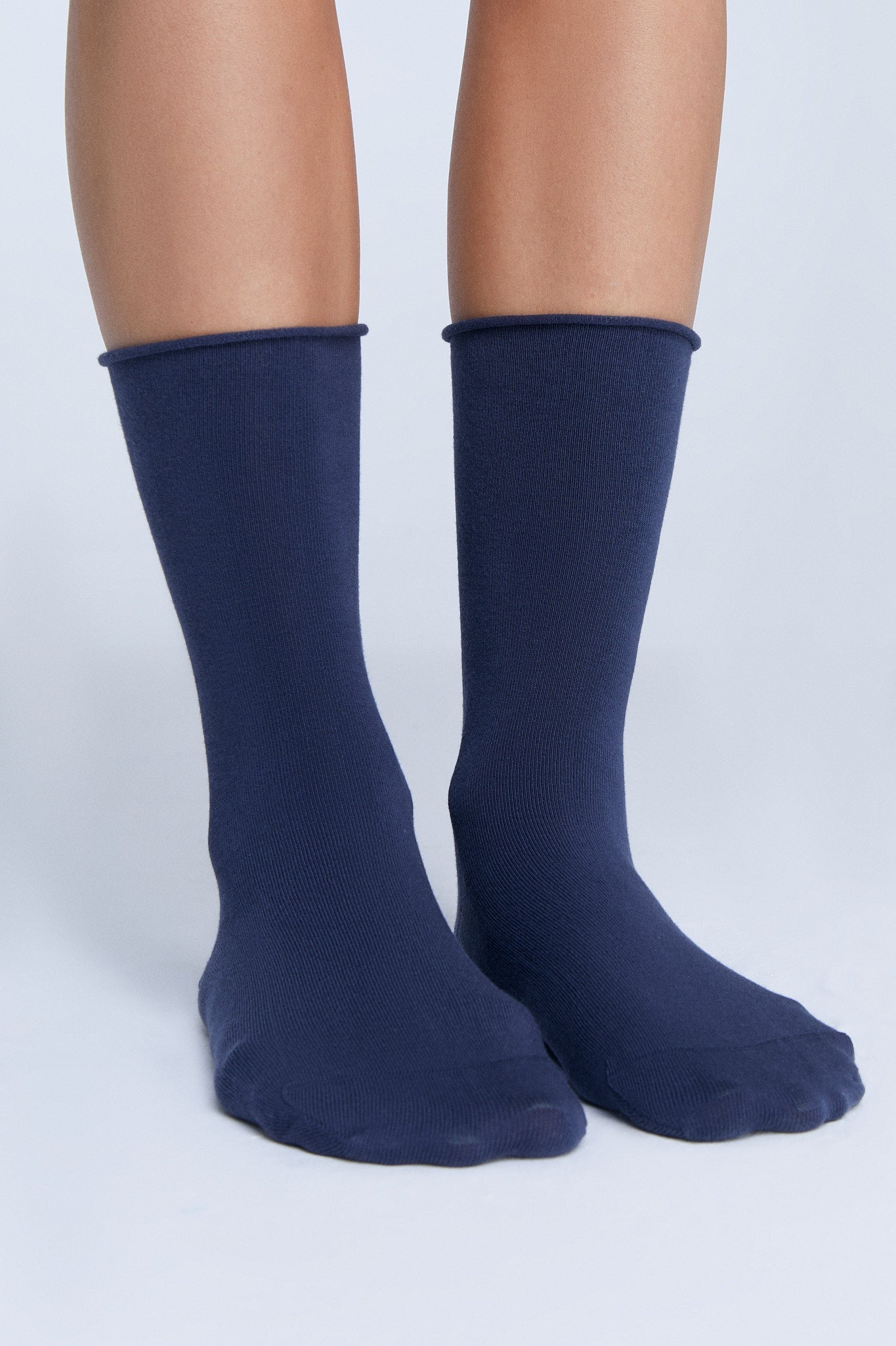Bio-Baumwoll-Socken mit Rollrand Unisex - Evermind.eco