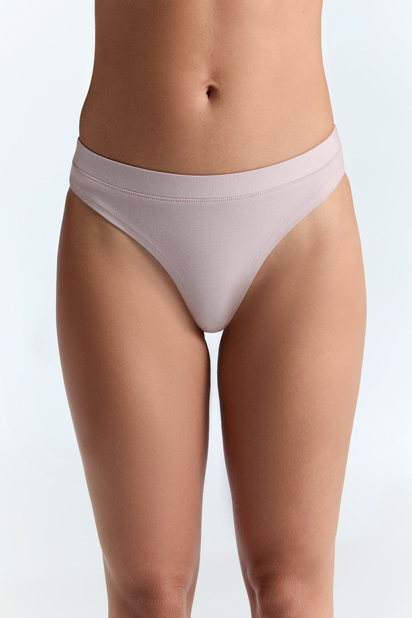 Bio-Baumwoll-String hoher Bund - Evermind.eco