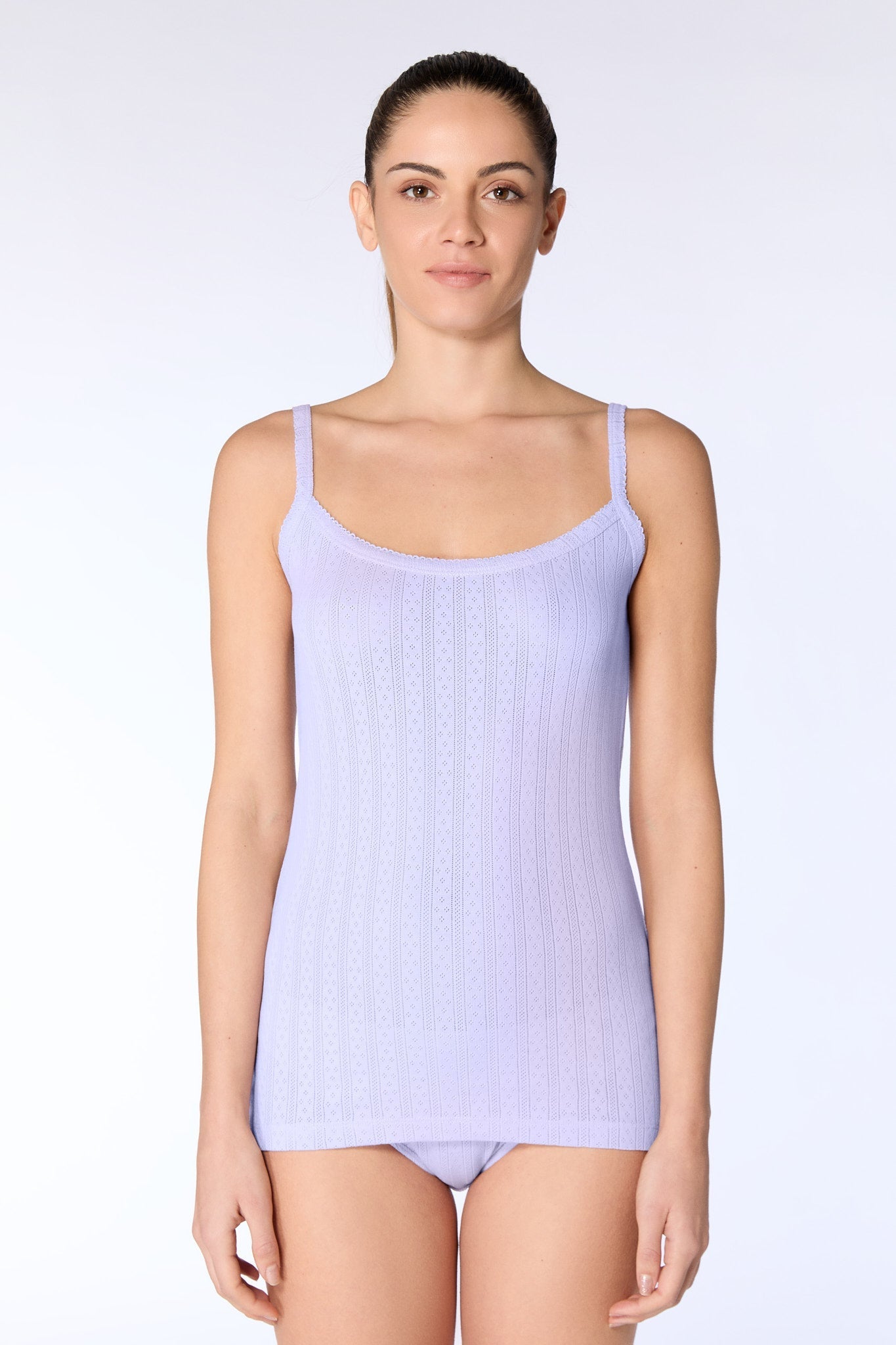 Bio-Baumwoll-Top Jacquard - Evermind.eco