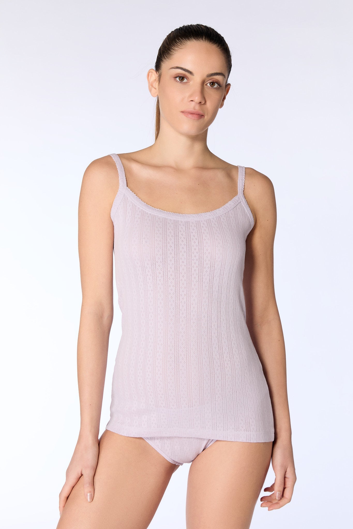Bio-Baumwoll-Top Jacquard - Evermind.eco