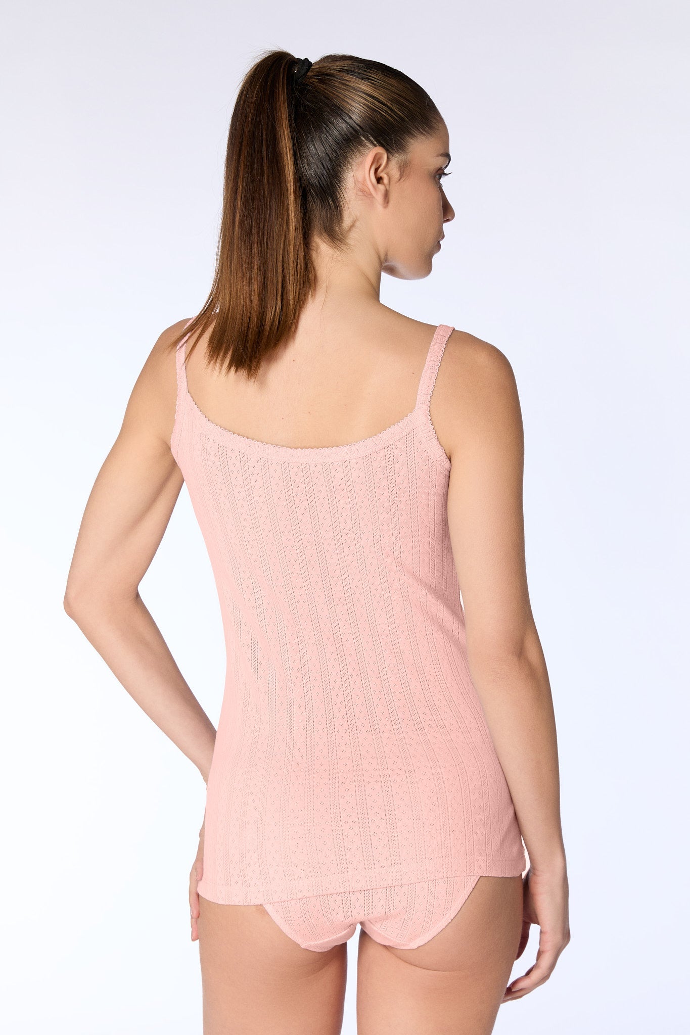 Bio-Baumwoll-Top Jacquard - Evermind.eco