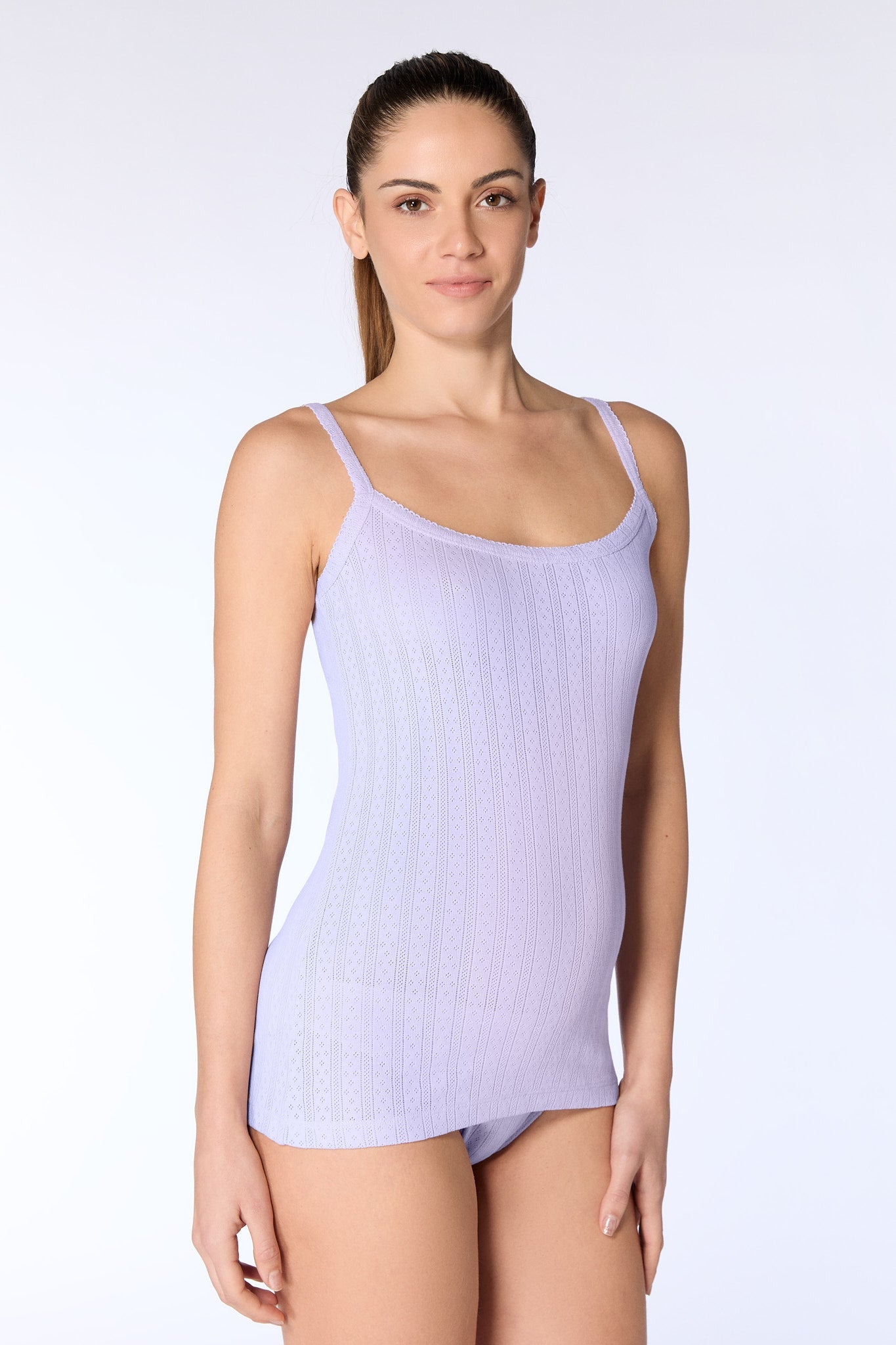 Bio-Baumwoll-Top Jacquard - Evermind.eco