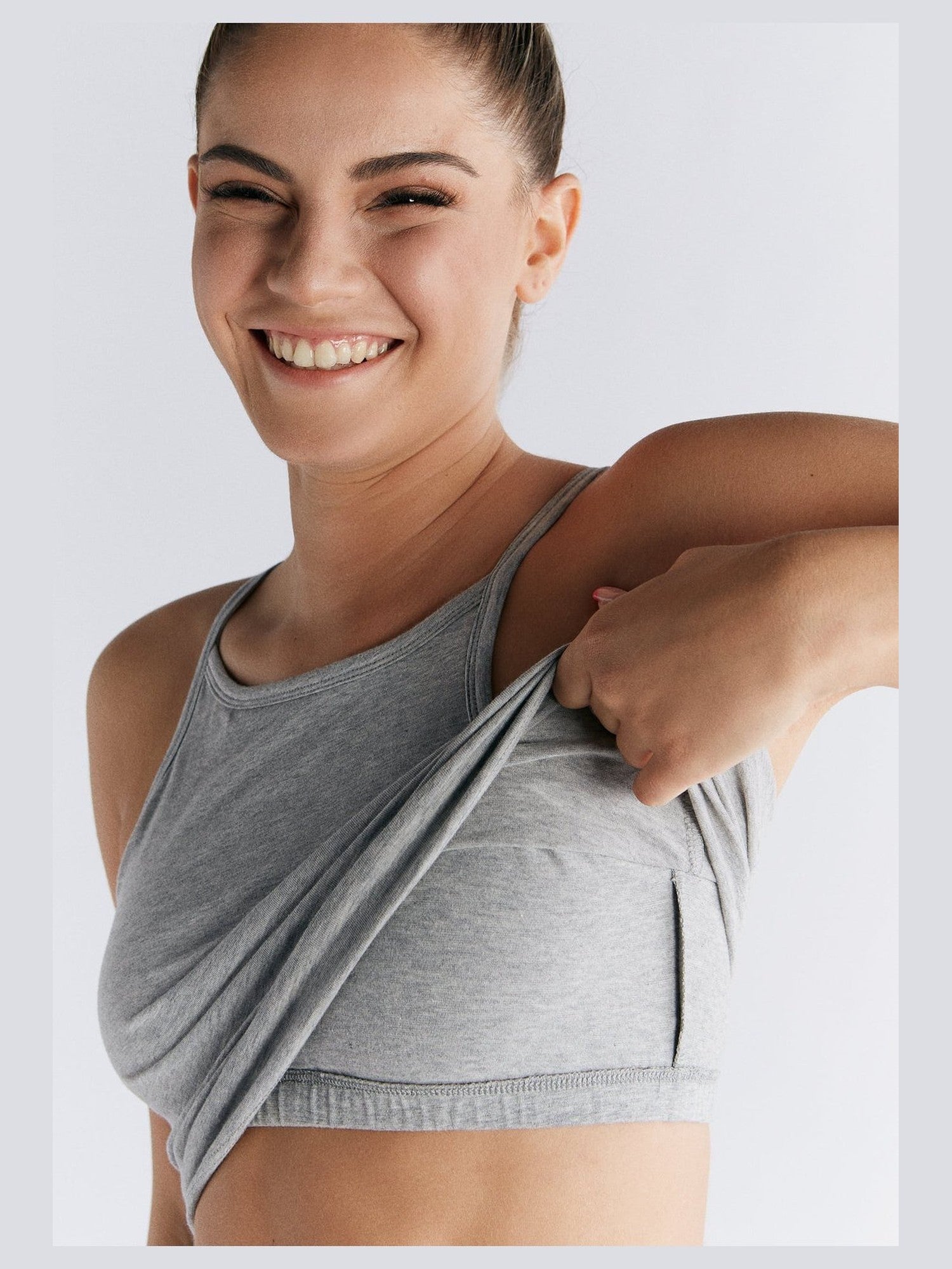 Bio-Baumwoll Top mit Bustier - Evermind.eco